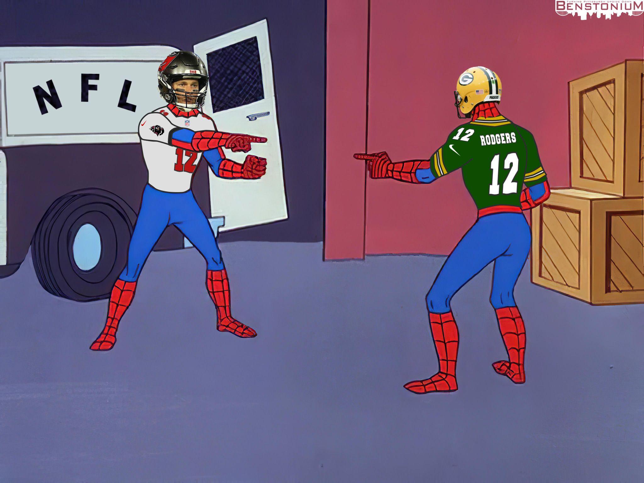 2048x1536 Tom Brady / Aaron Rodgers Man Meme