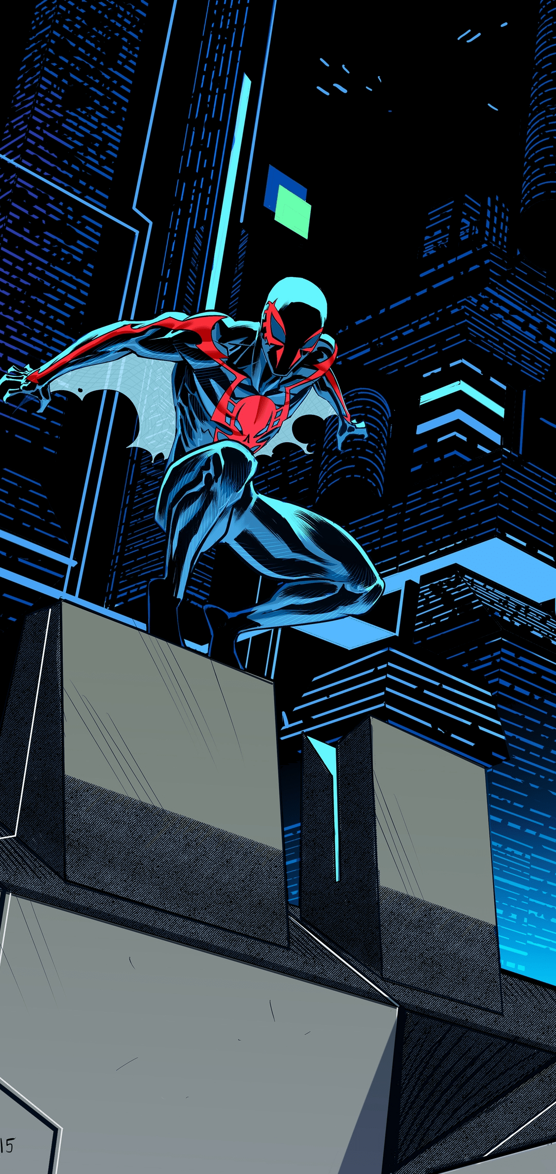 1080x2280 Portrait Display, Vertical, Dark, Spider Man Gallery HD Wallpaper