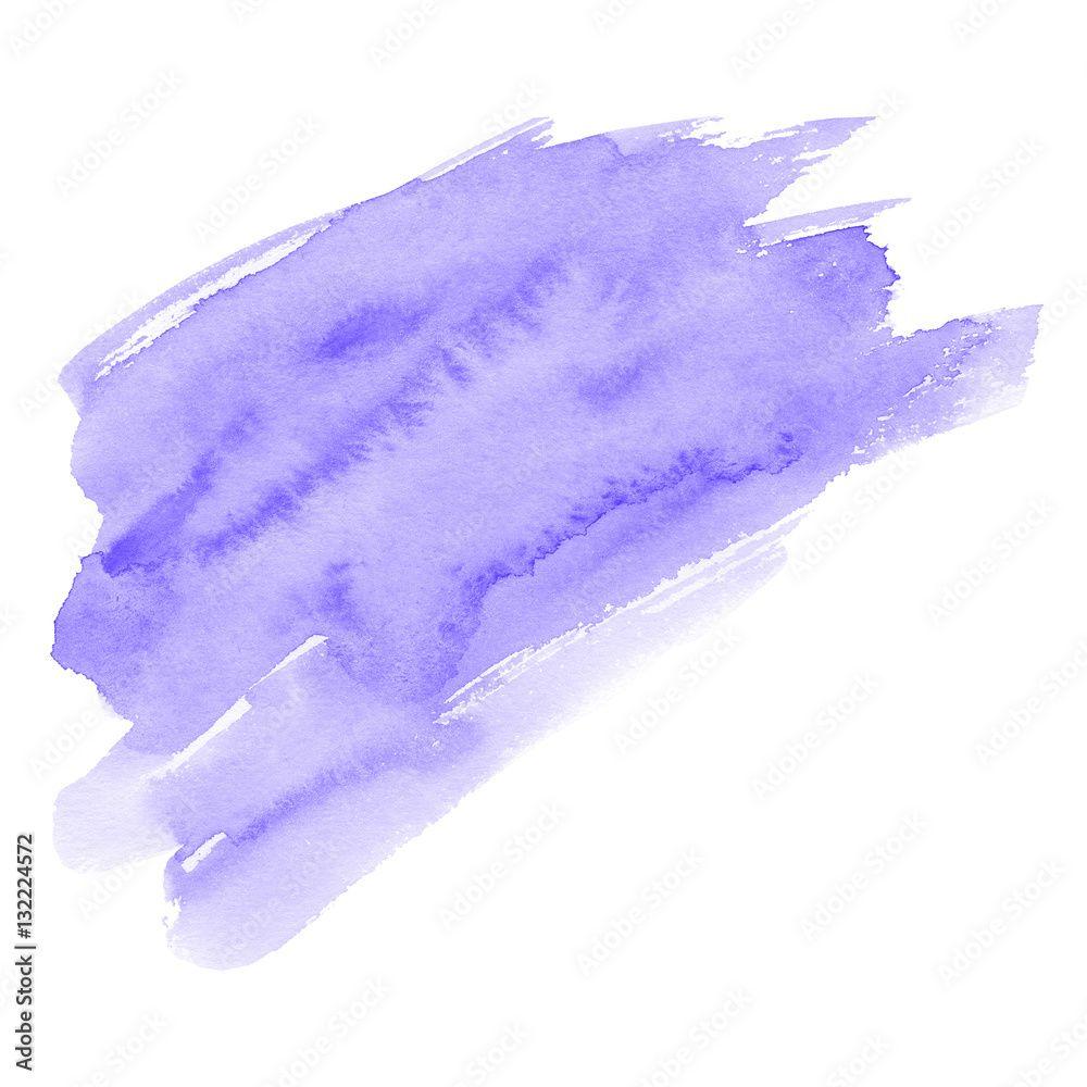 1000x1000 Hand drawn watercolor background of pastel natural delicate shade. A watercolour spot. Gentle purple color. It is possible to use for wrap, wallpaper, website, decor. Isolated on white background. Stock Illustration