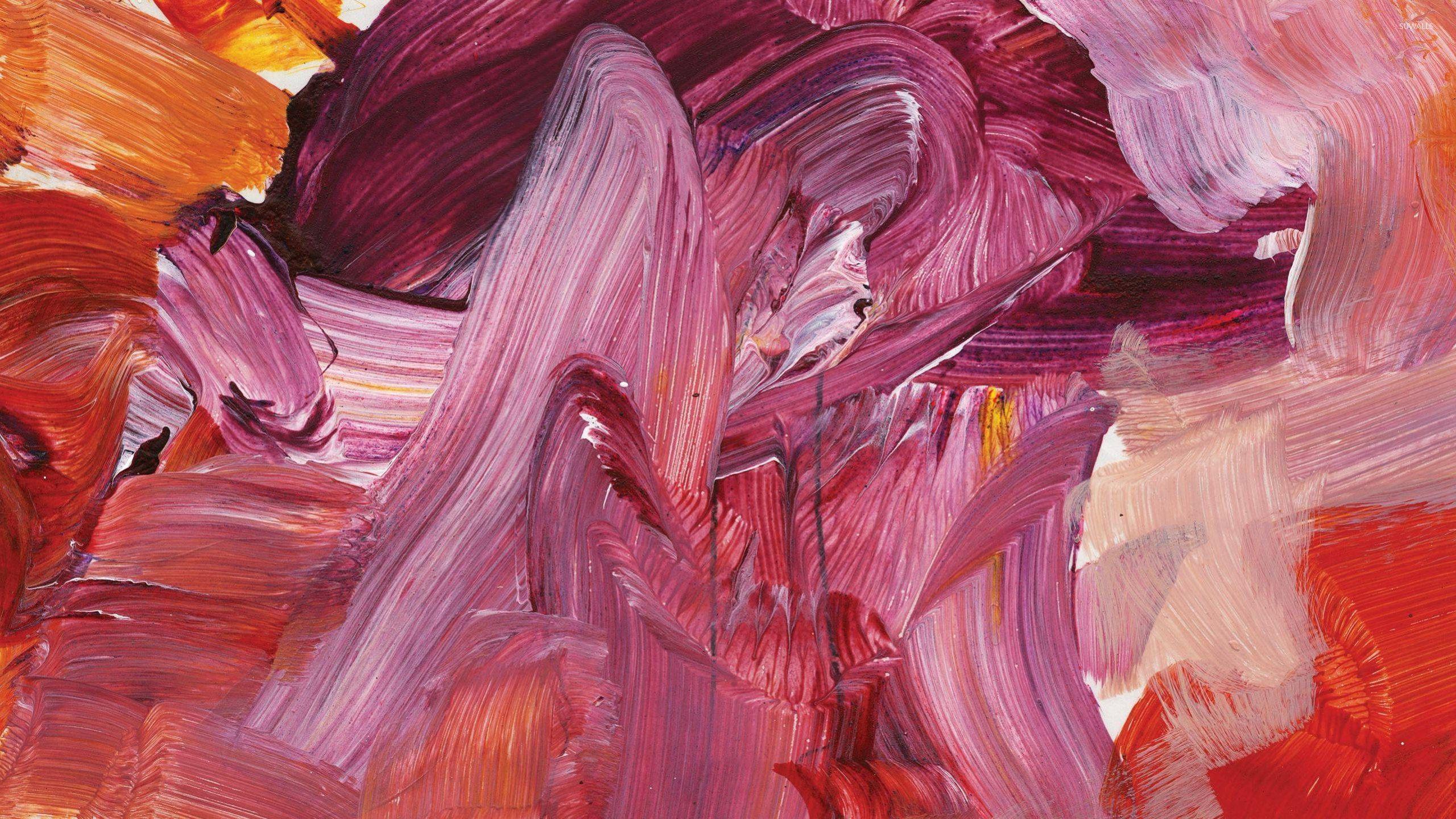 2560x1440 Purple paint strokes wallpaper wallpaper