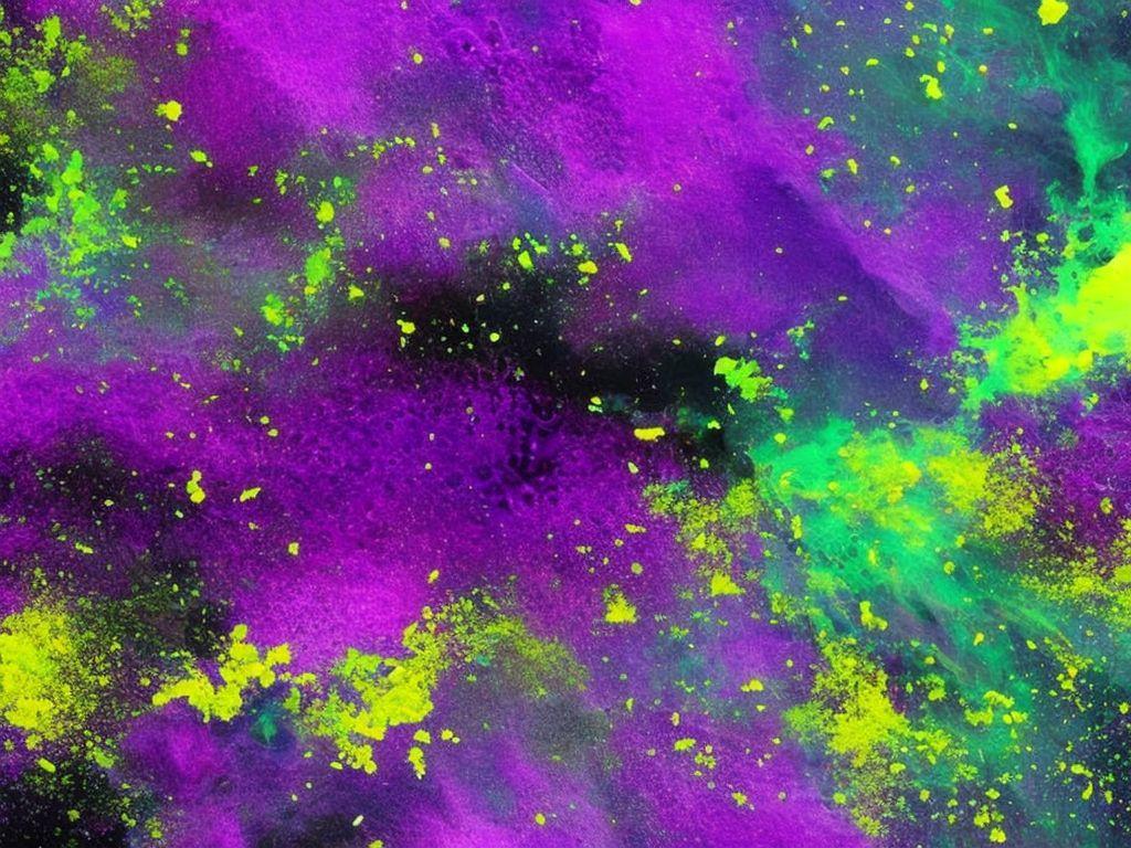 1024x768 Hoarse Moose759: Hyper Realistic Purple Liquid Paint Mixture Acid Wash Texture With Purples And Complementary Colors On A Dark Black Background