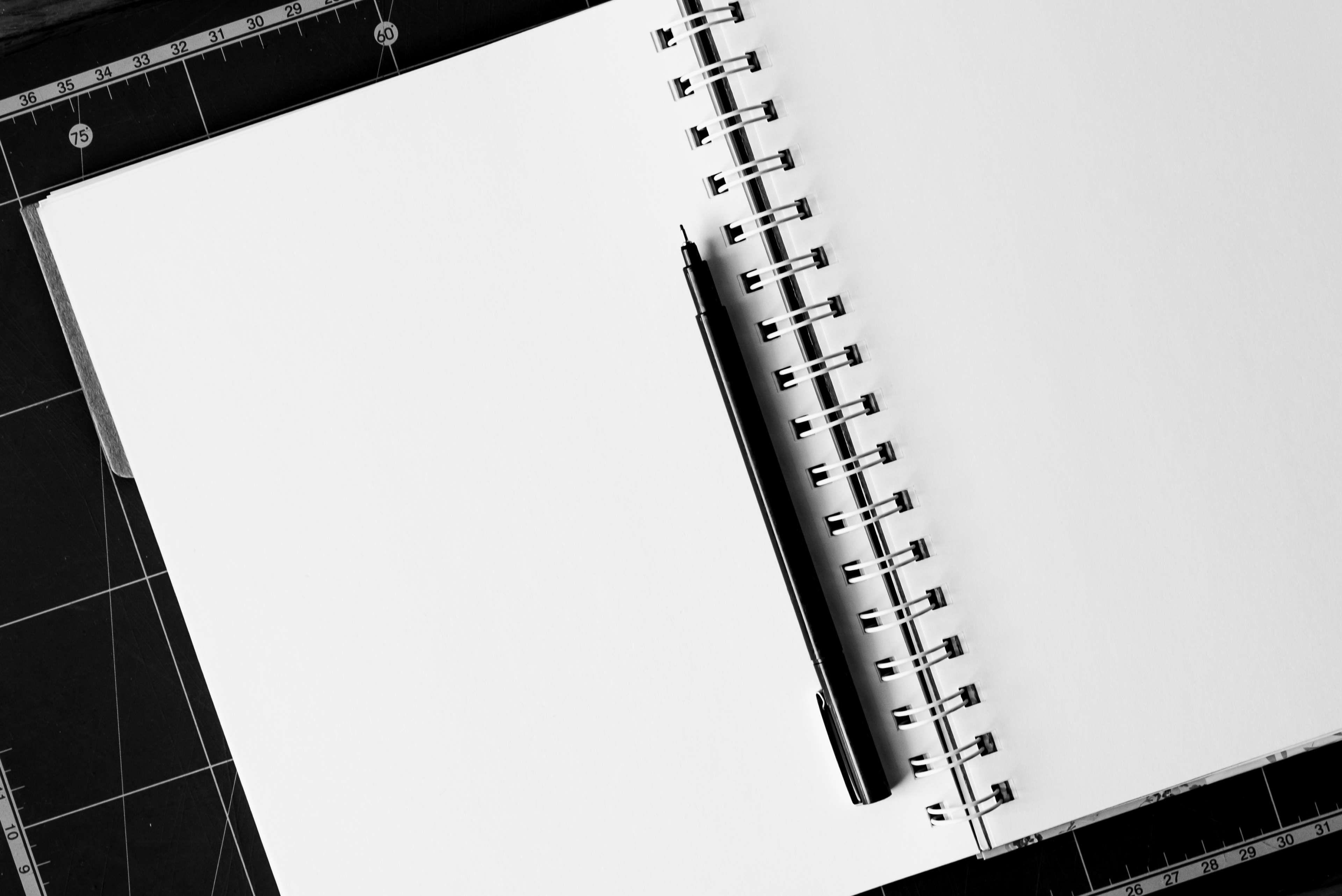 3840x2564 architecture, background, blank, desk, education, empty, graphic, note, notebook, notepad, numbers, pad, page, paper, pen, sheet, table, white, work 4k Gallery HD Wallpaper
