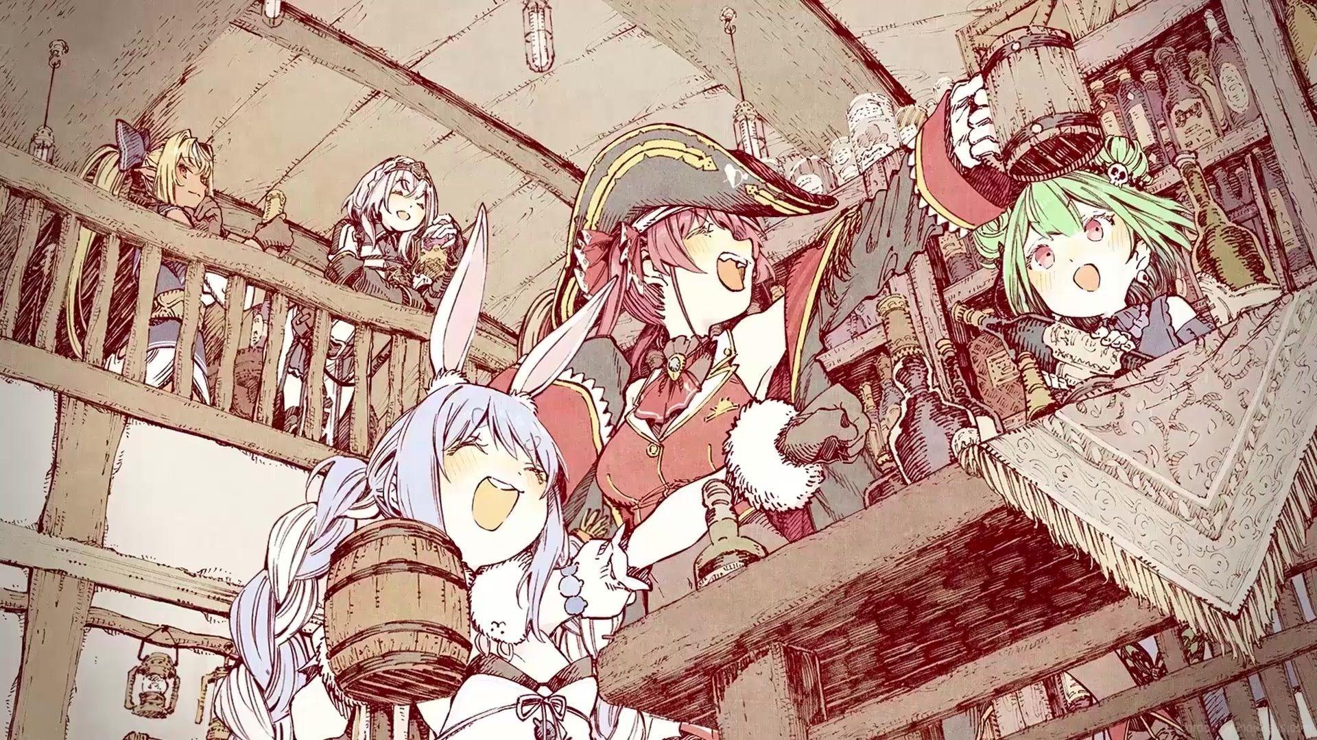 1920x1080 Houshou Marine Live Wallpaper, Animated Wallpaper