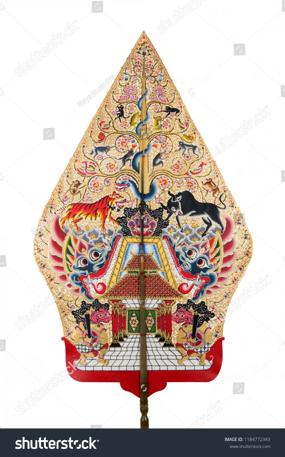 1001x1600 Gunungan Wayang Kulit or Tree of life puppet from Java Indonesia made from LeatherKulit#Tree#Gunungan#Wayang. Indonesian art, Antique mirror glass, Shadow puppets