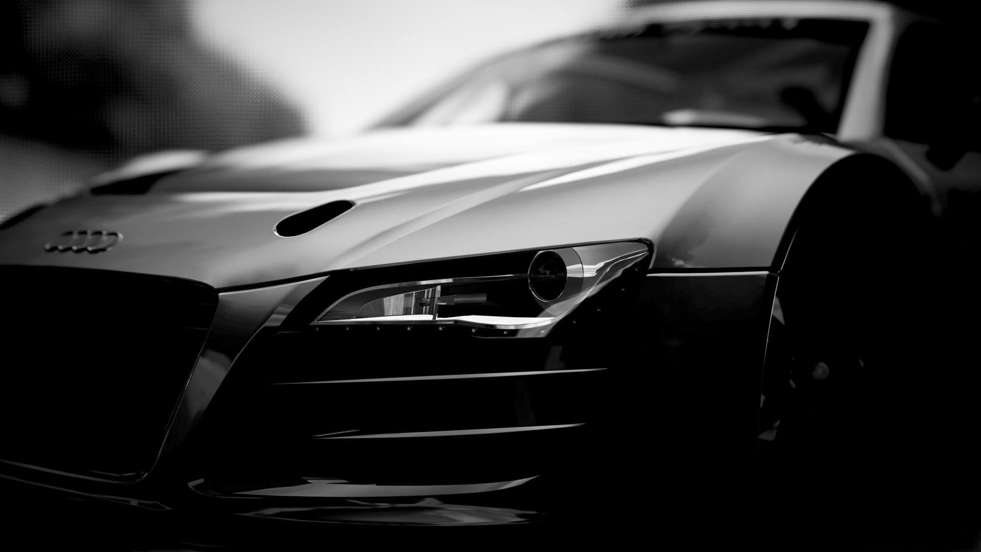 1920x1080 Audi R8 CG BW wallpaperx1080