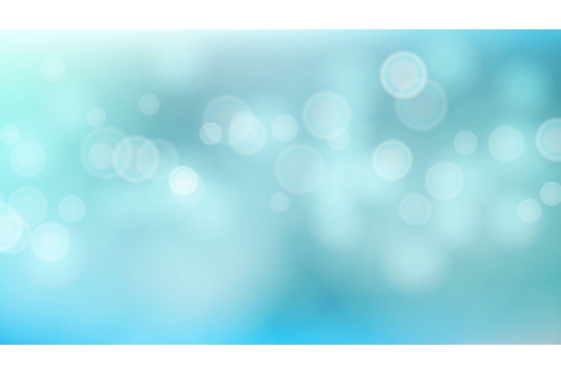 1820x1214 Blue Sweet Water Summer Bokeh Out Of Focus Background Vector. Abstract Lights On Blue Bokeh Blurred Background. By Pikepicture