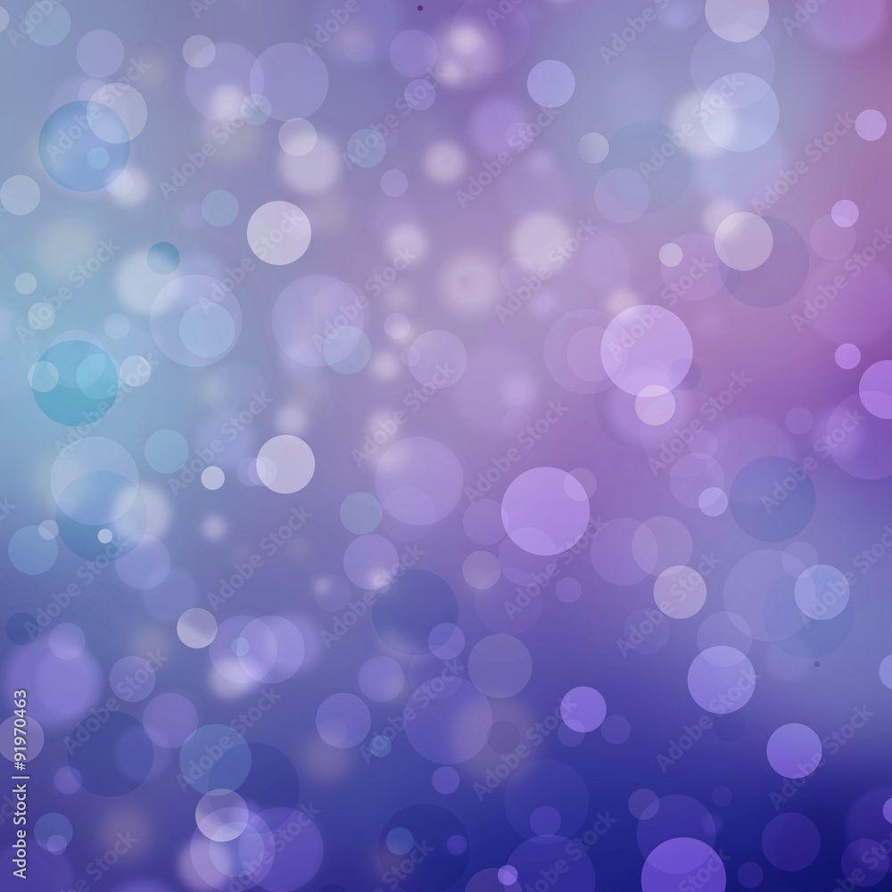 1000x1000 Beautiful purple blue bokeh background with shimmering colors and white lights Festive party background. Fantasy night or magical glitter background sparkles Stock Illustration