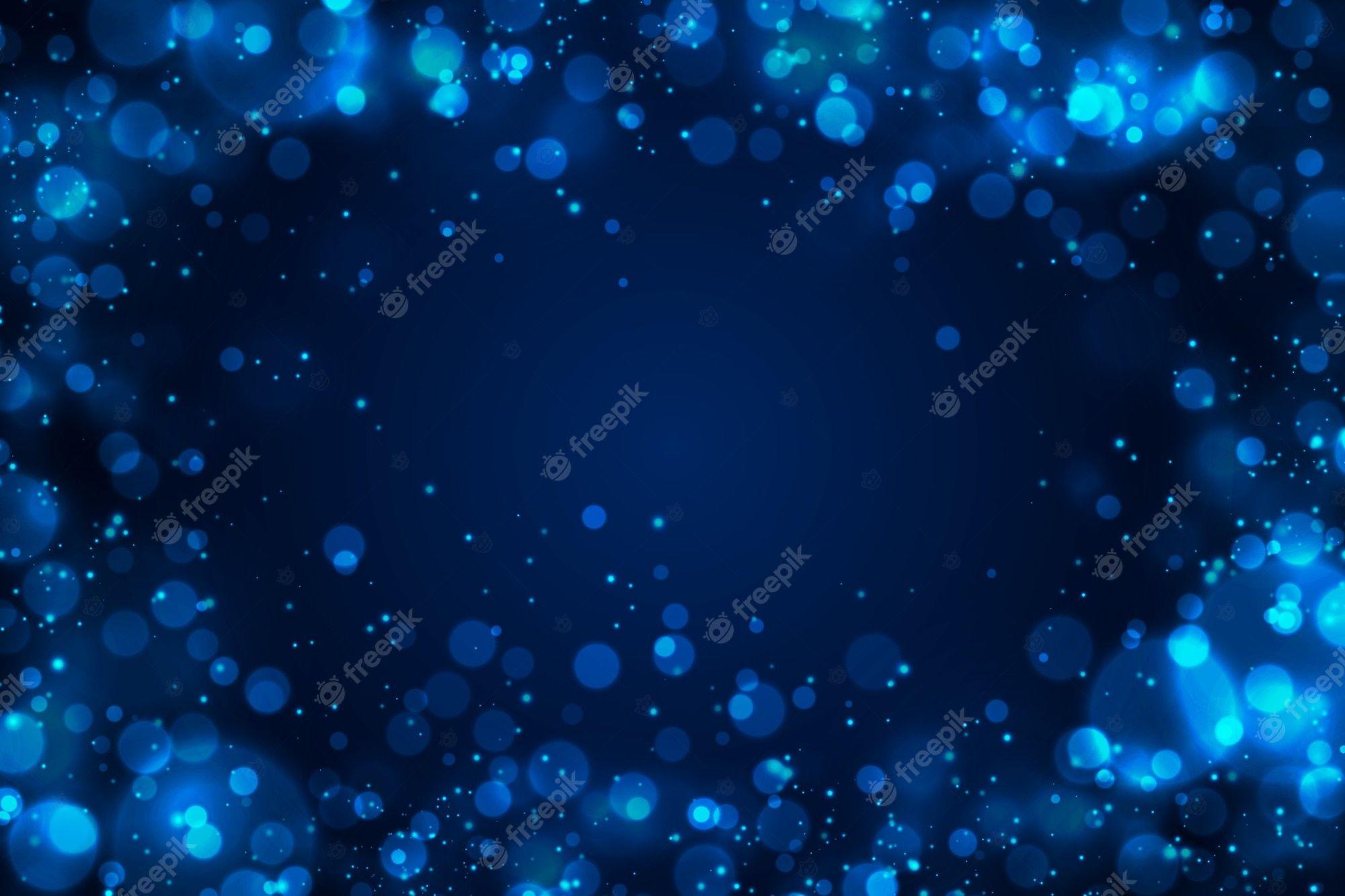 2000x1333 Blue Bokeh Image