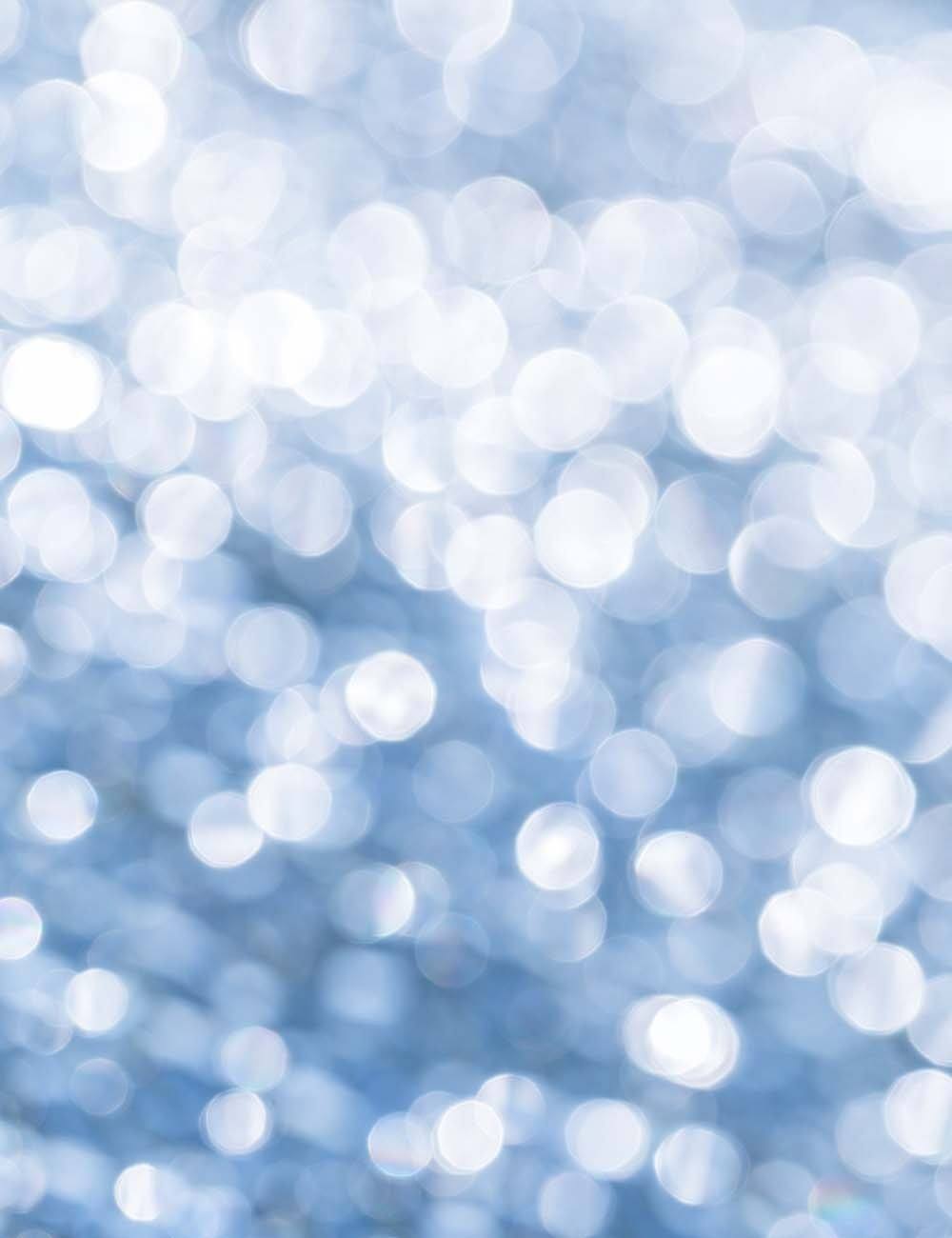 1000x1300 Silver Bokeh Sparkle With Some Blue Background For Holiday Backdrop