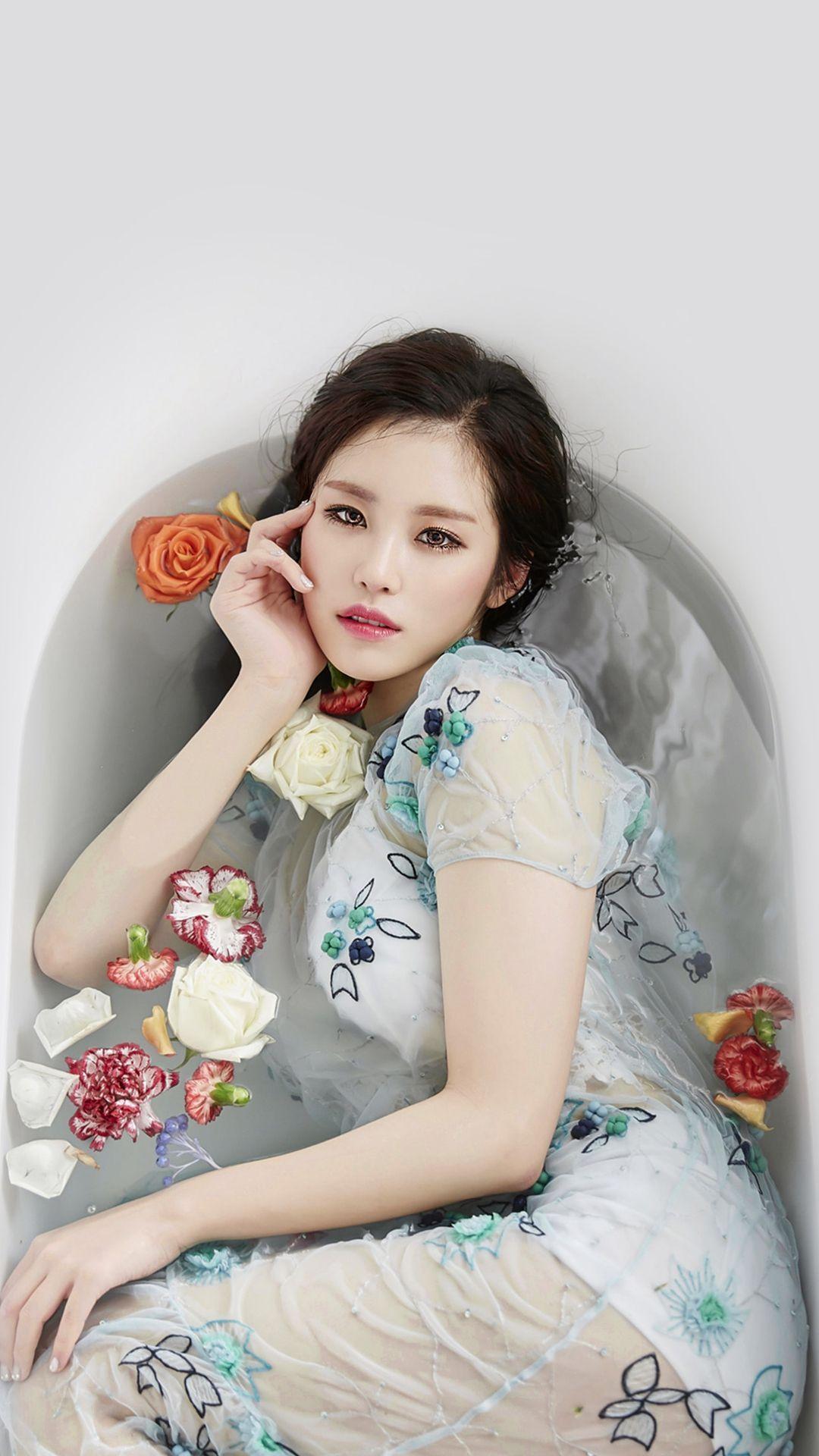 1080x1920 Kpop Artist Jeon Hyosung Secret Beauty Bath #iPhone #plus #wallpaper. ミニアルバム, ピンナップガール, 女性のファッション