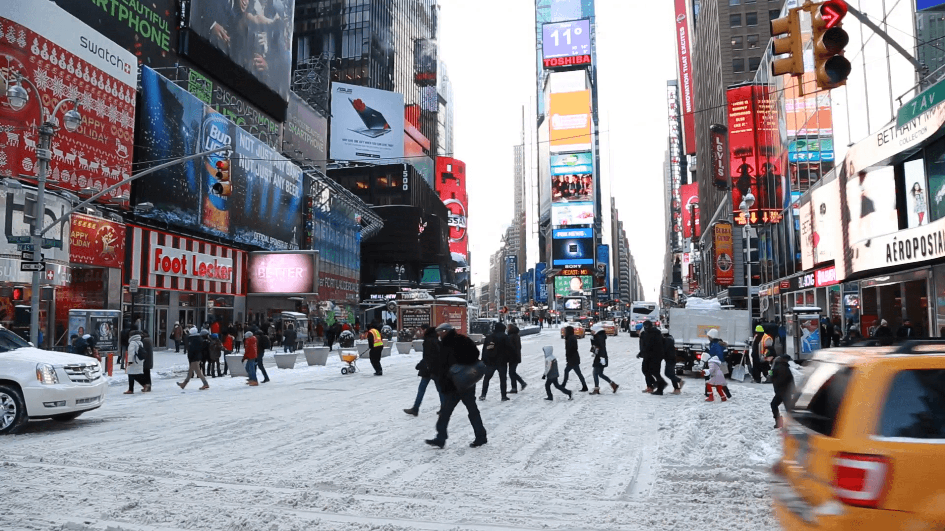 Times Square Snow Wallpapers - Top Free Times Square Snow Backgrounds -  WallpaperAccess