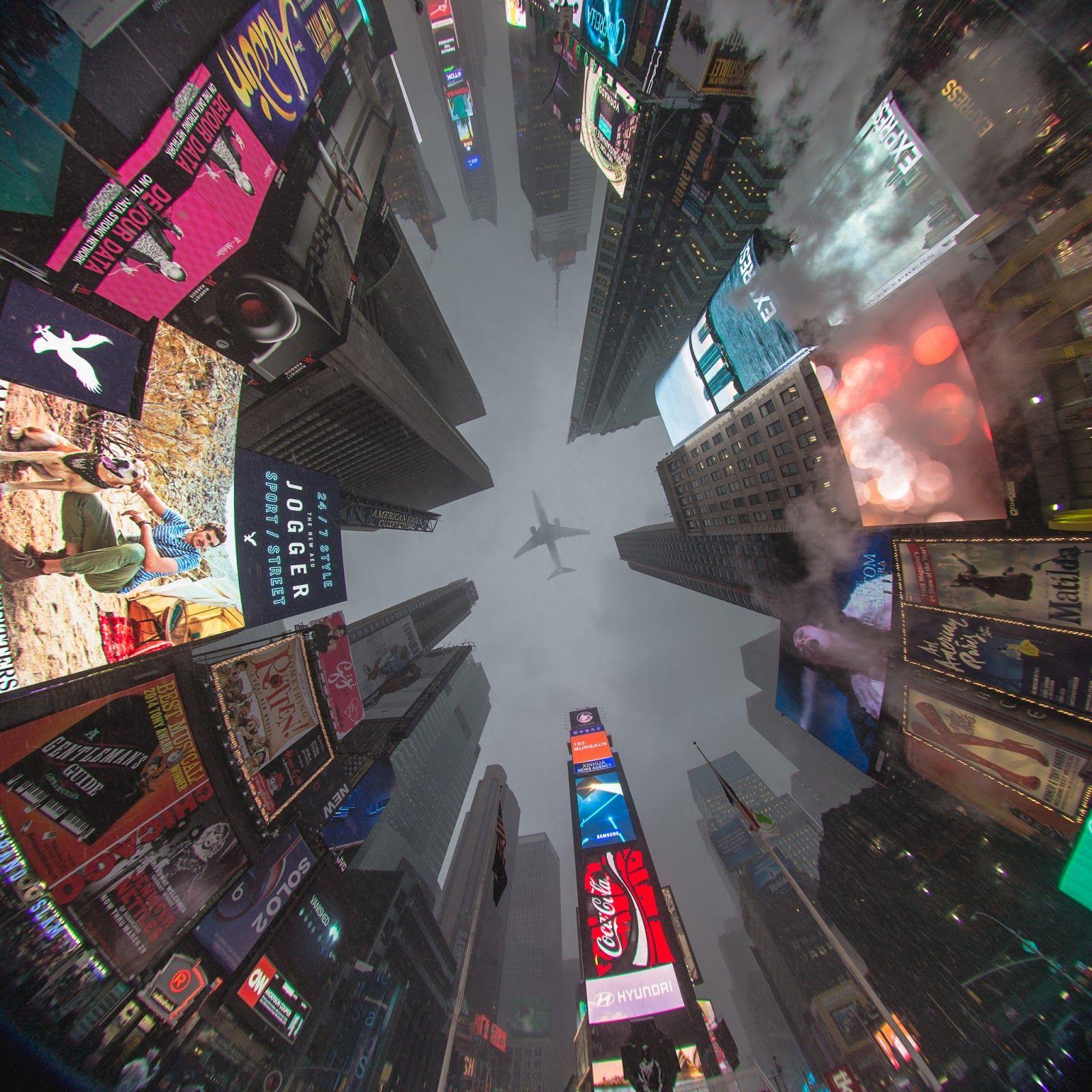 1600x1600 Time Square Winter Lookup, Andrew Thomas, Photography, 2016