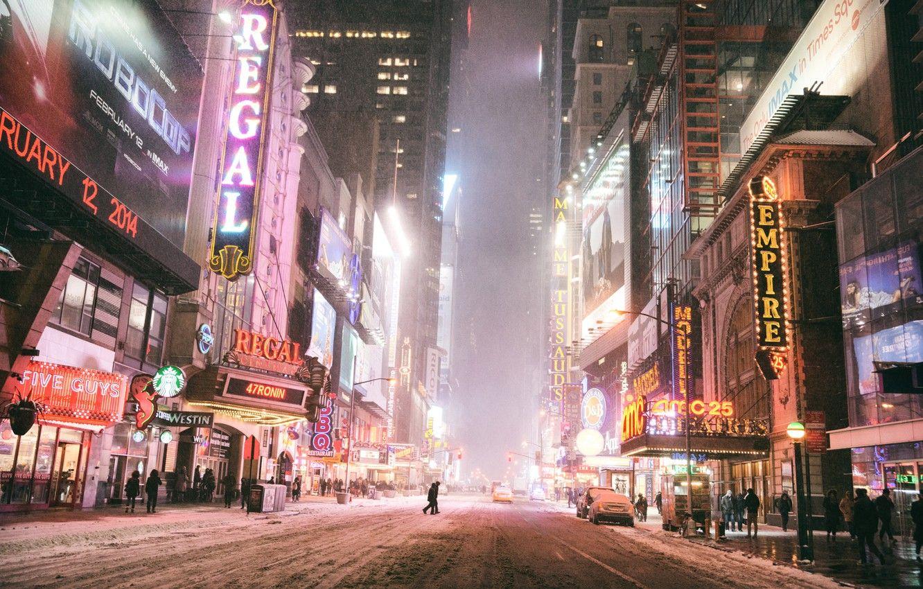 New York City Lights Winter Wallpapers - Top Free New York City Lights ...