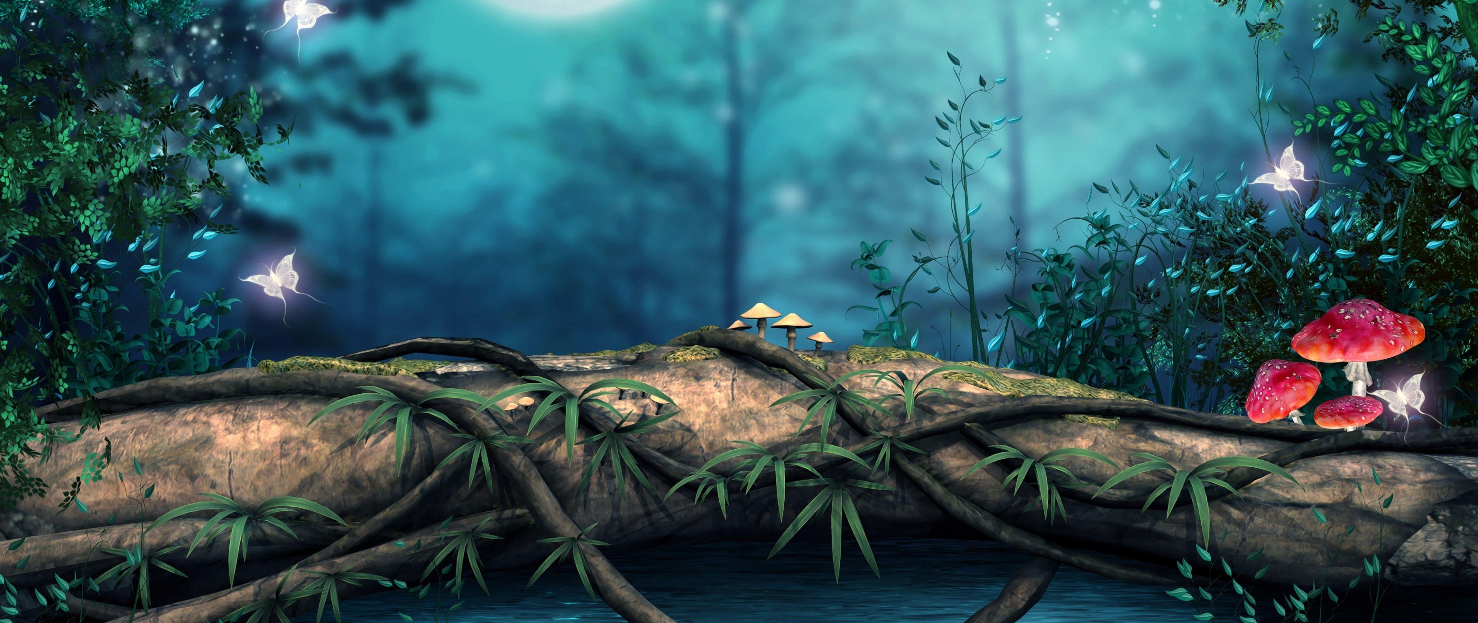 5120x2160 4k Ultrawide Forest Wallpaper