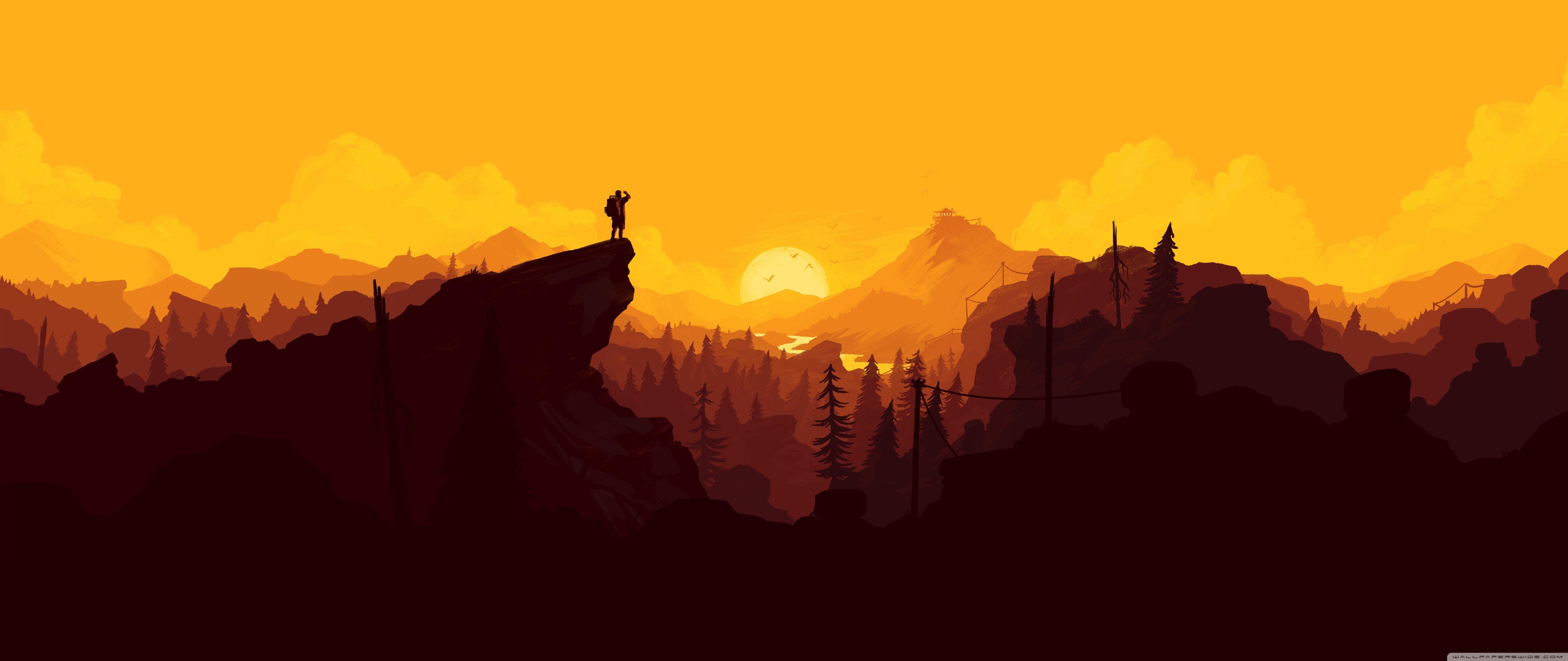5120x2160 Firewatch Flat Landscape Ultra HD Desktop Background Wallpaper for : Widescreen & UltraWide Desktop & Laptop : Multi Display, Dual & Triple Monitor : Tablet