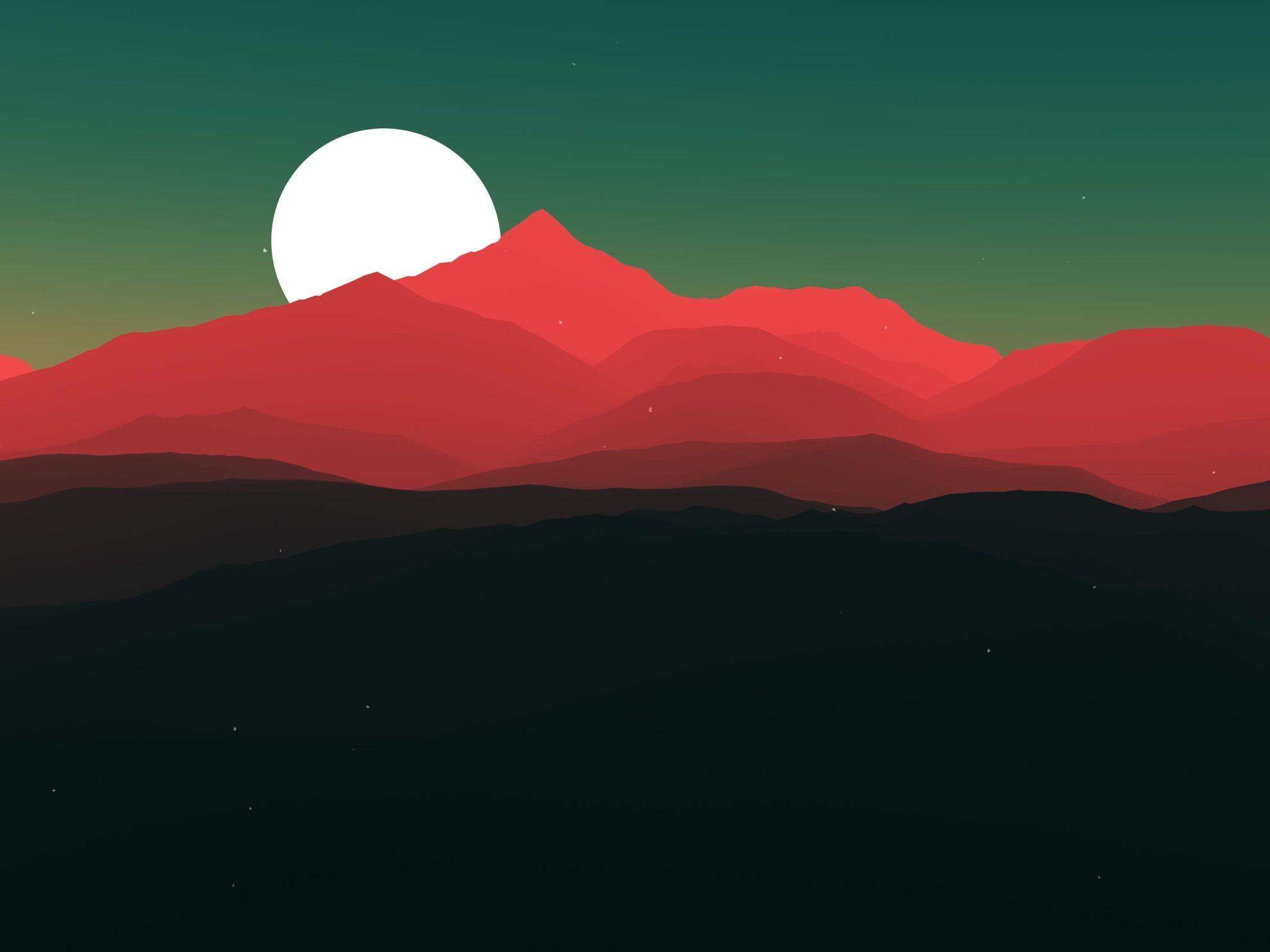 2048x1536 Wallpaper 4k Minimalist Landscape 4k Wallpaper
