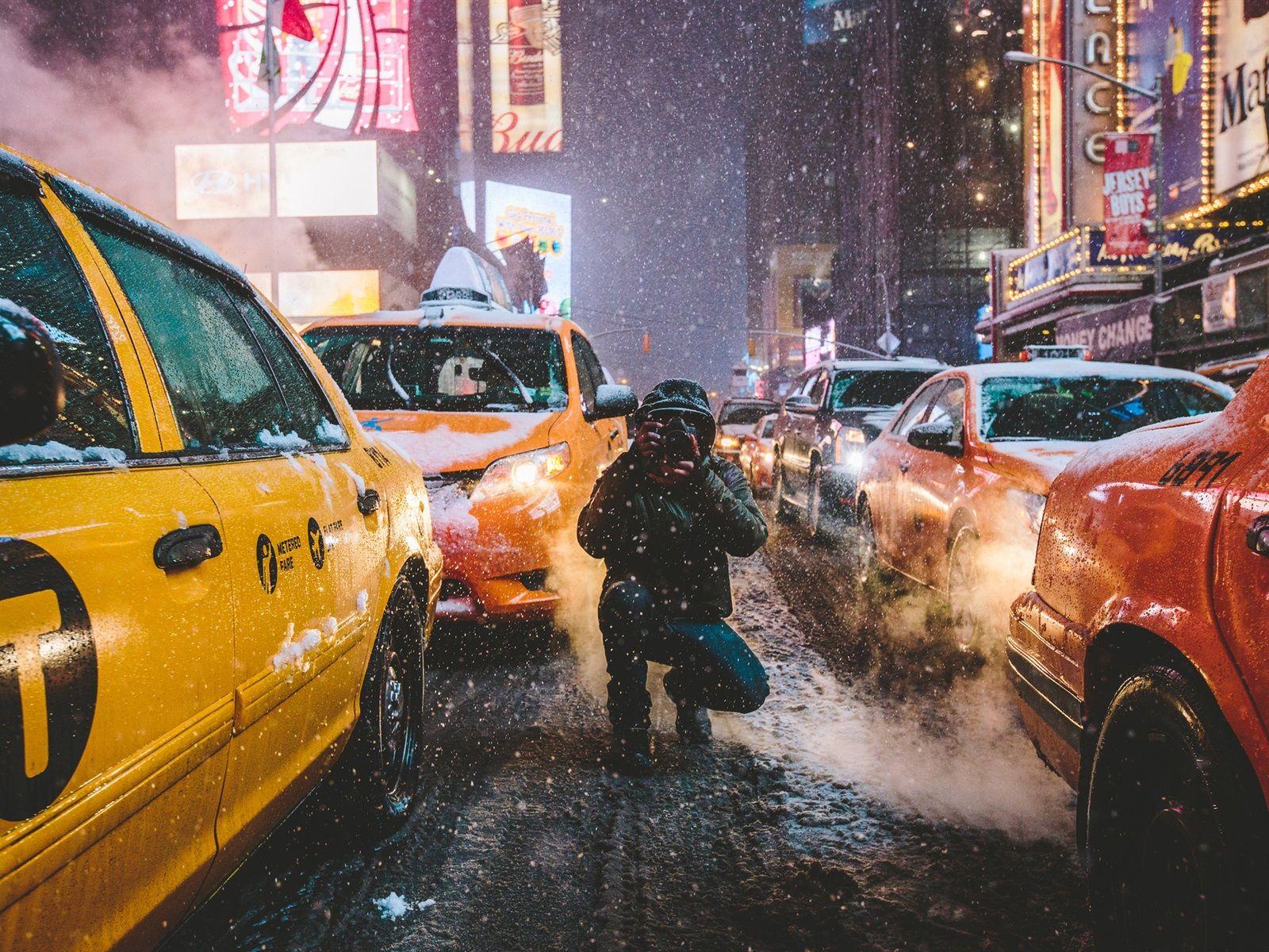 1600x1200 Wallpaper Times Square, New York, Manhattan, USA, city, street