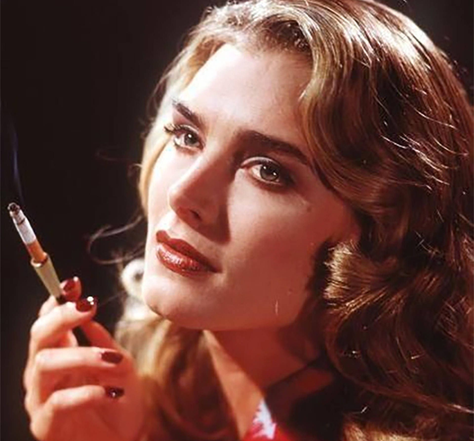 1920x1787 Download Brooke Shields Close Up Wallpaper