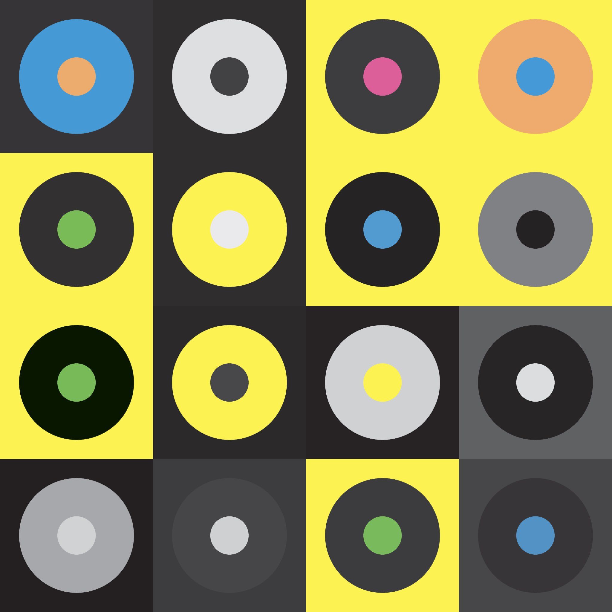 2048x2048 album colours Feet High And Rising. De La Soul. 1989. N°61