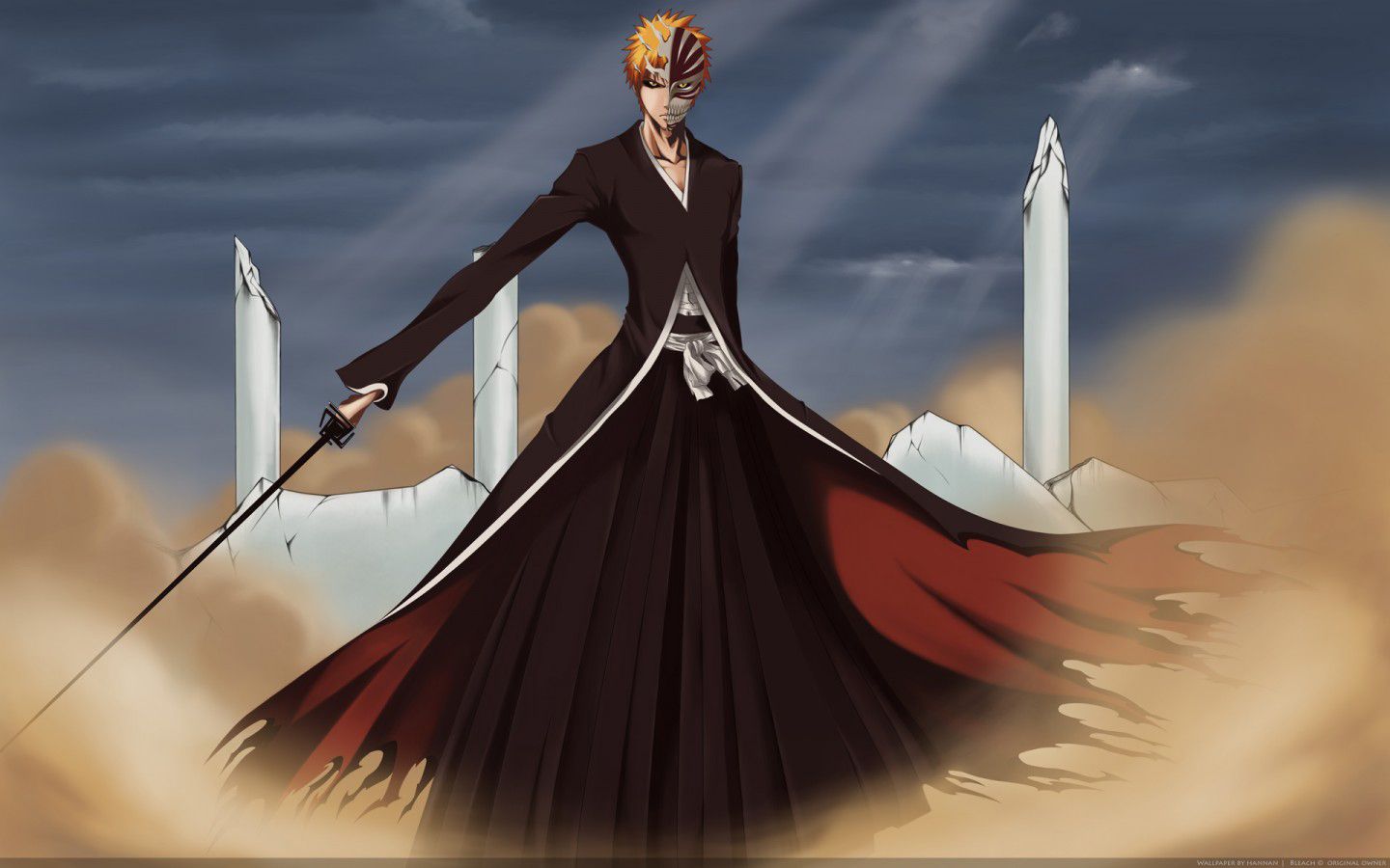 1440x900 Ichigo Kurosaki Bankai Wallpaper