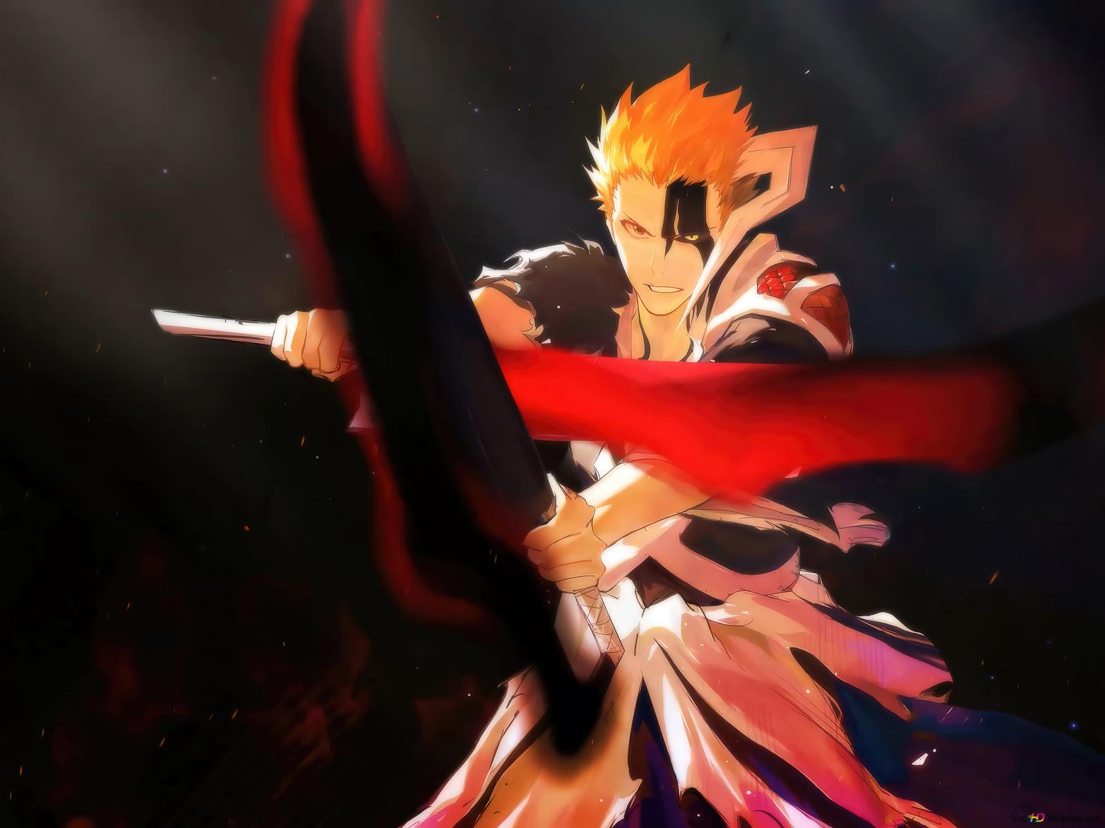 1600x1200 Bleach: Thousand Year Blood War Kurosaki Dual Sword Bankai 4K wallpaper download