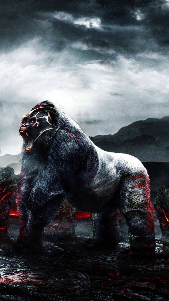 720x1280 Angry Gorilla Wallpaper
