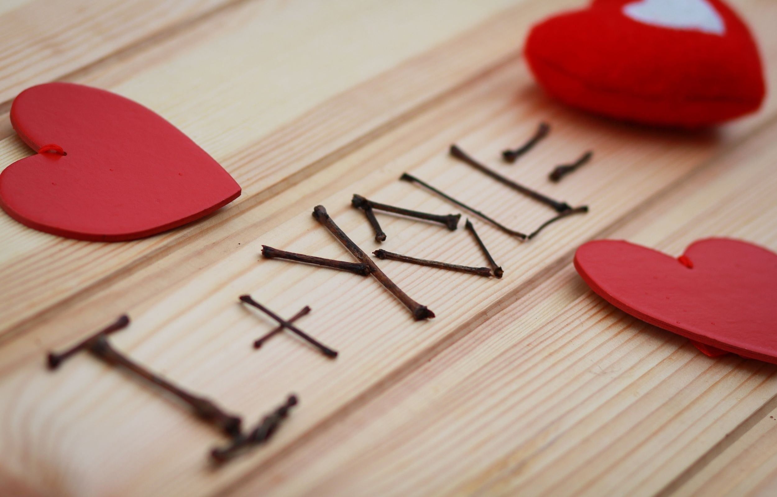 2500x1600 Wallpaper / Paper, Still Life, Dating, Close Up, Number, Text, Sticks, Celebration, No People, Business, Red, Love, Wedding, Heart Shape, Recognition, Positive Emotion Free Download