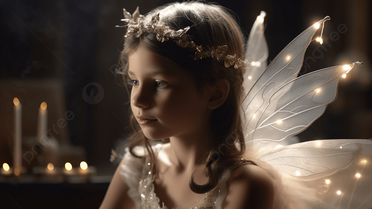 1200x673 Beautiful Little Fairy Wearing A Crown Background, Picture Of The Tooth Fairy Real Background Image And Wallpaper for Free Download