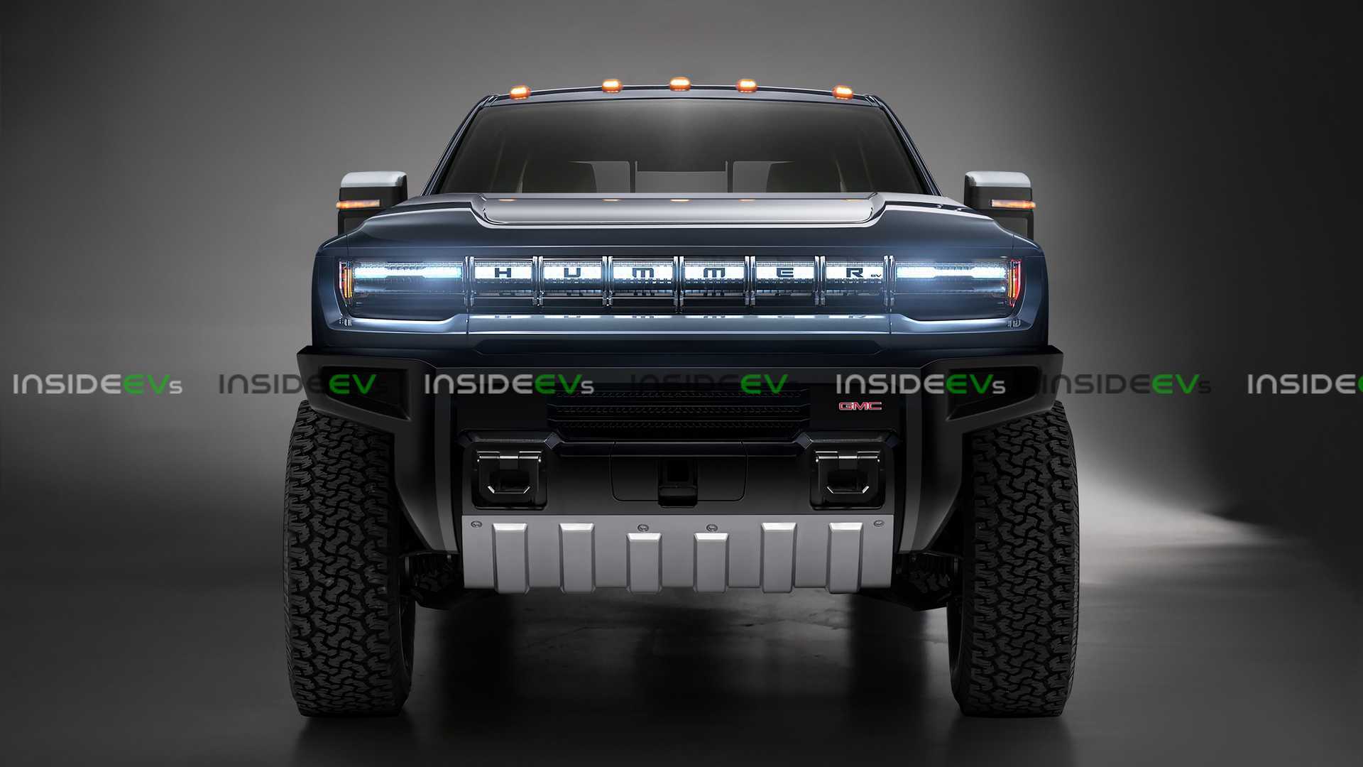 1920x1080 Hummer Electric Pickup Truck Looks Big & Rugged In Exclusive Render