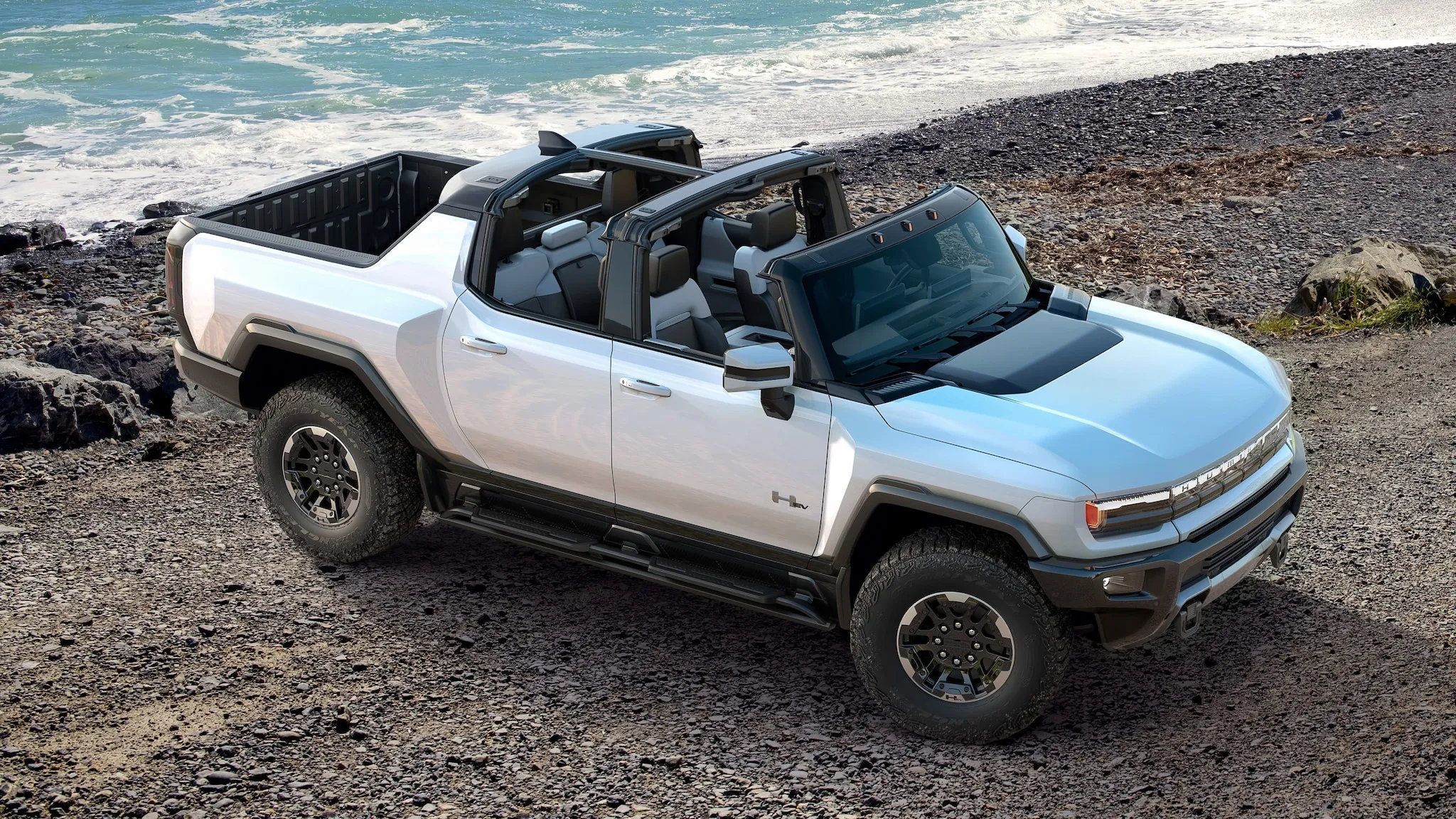 2048x1152 GMC Hummer EV Top off Poster 24 X 36 INCH
