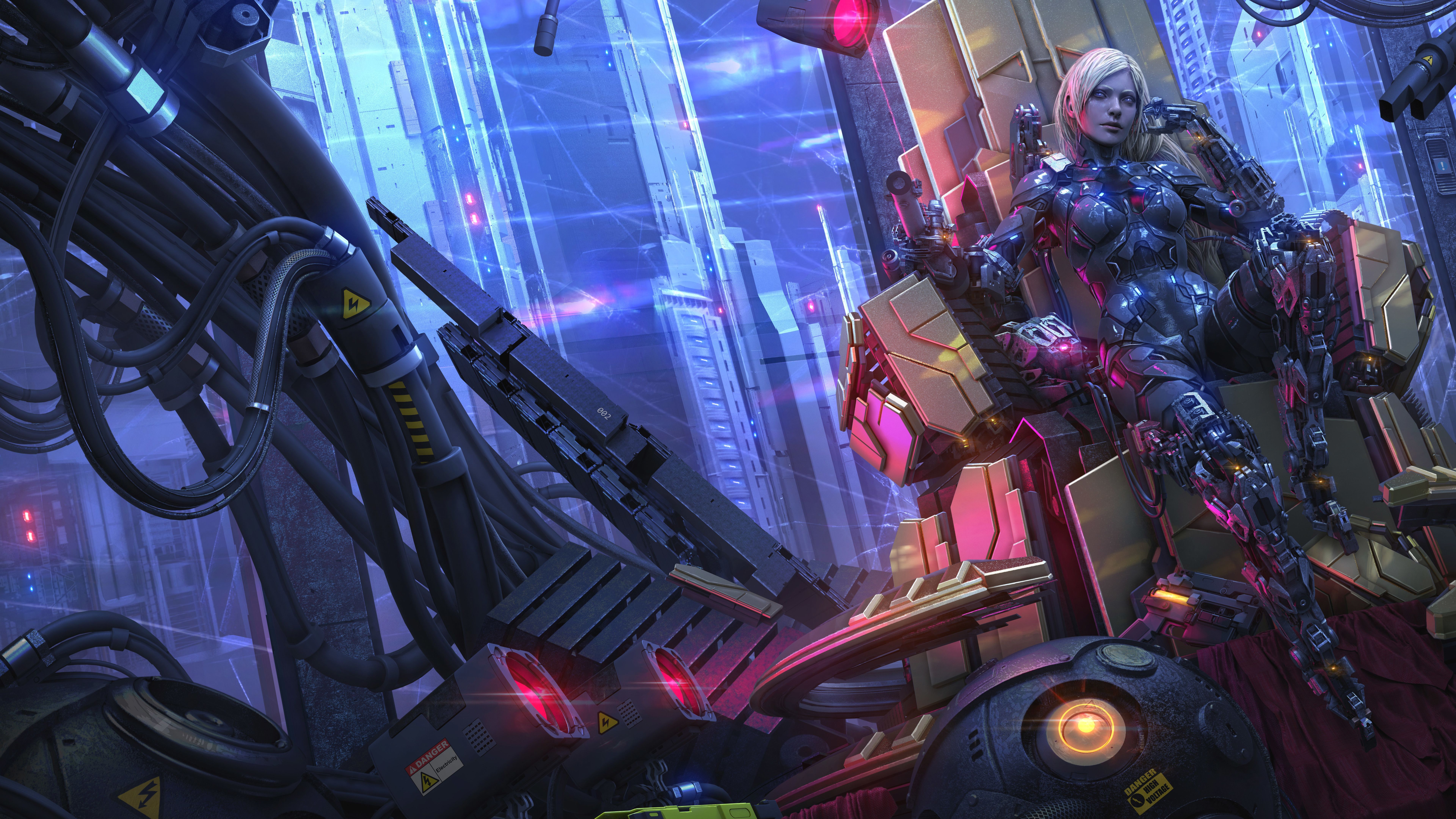 7680x4320 Sci Fi Cyberpunk 8k Ultra HD Wallpaper