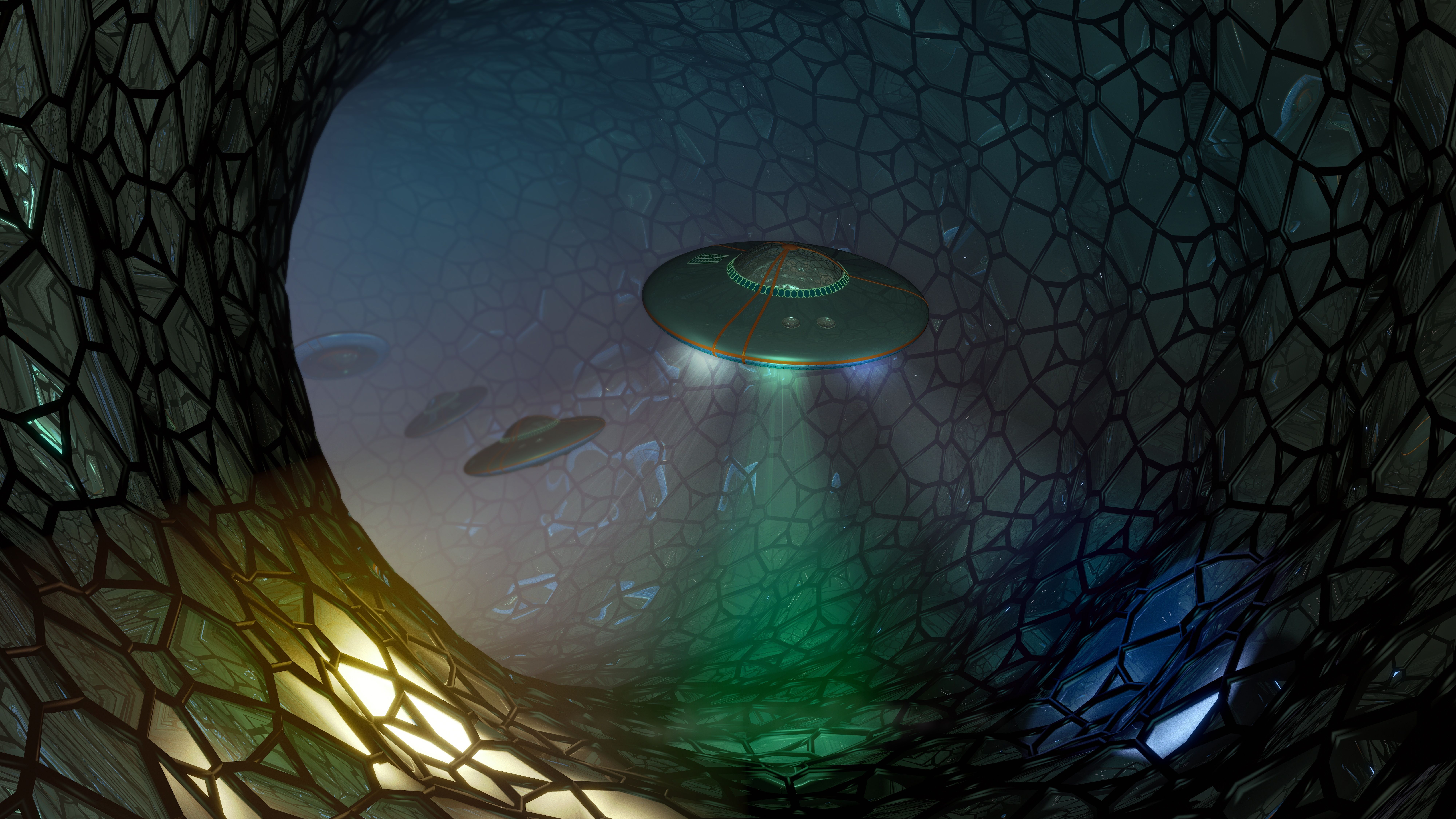 8000x4500 Sci Fi UFO 8k Ultra HD Wallpaper