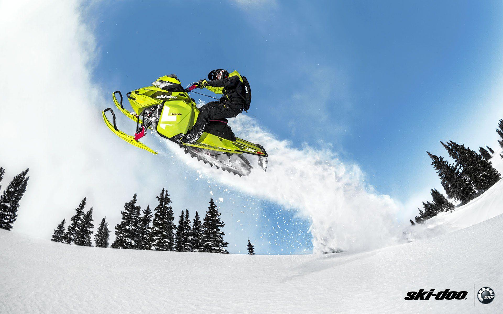 1920x1200 SKI DOO Snowmobile Sled Ski Doo Winter Snow Extreme Wallpaper
