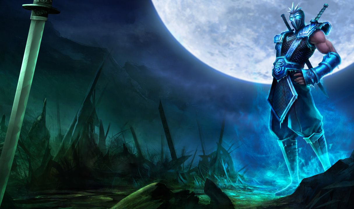 1215x717 Frozen Shen Skin (Old) of Legends Wallpaper