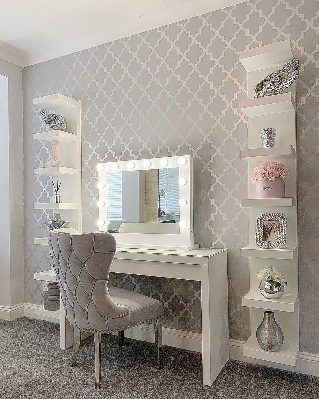 1096x1370 Start the Year Afresh With a Dreamy new Dressing Room Wallpaper Files. Dressing room decor, Bedroom decor, Grey bedroom decor