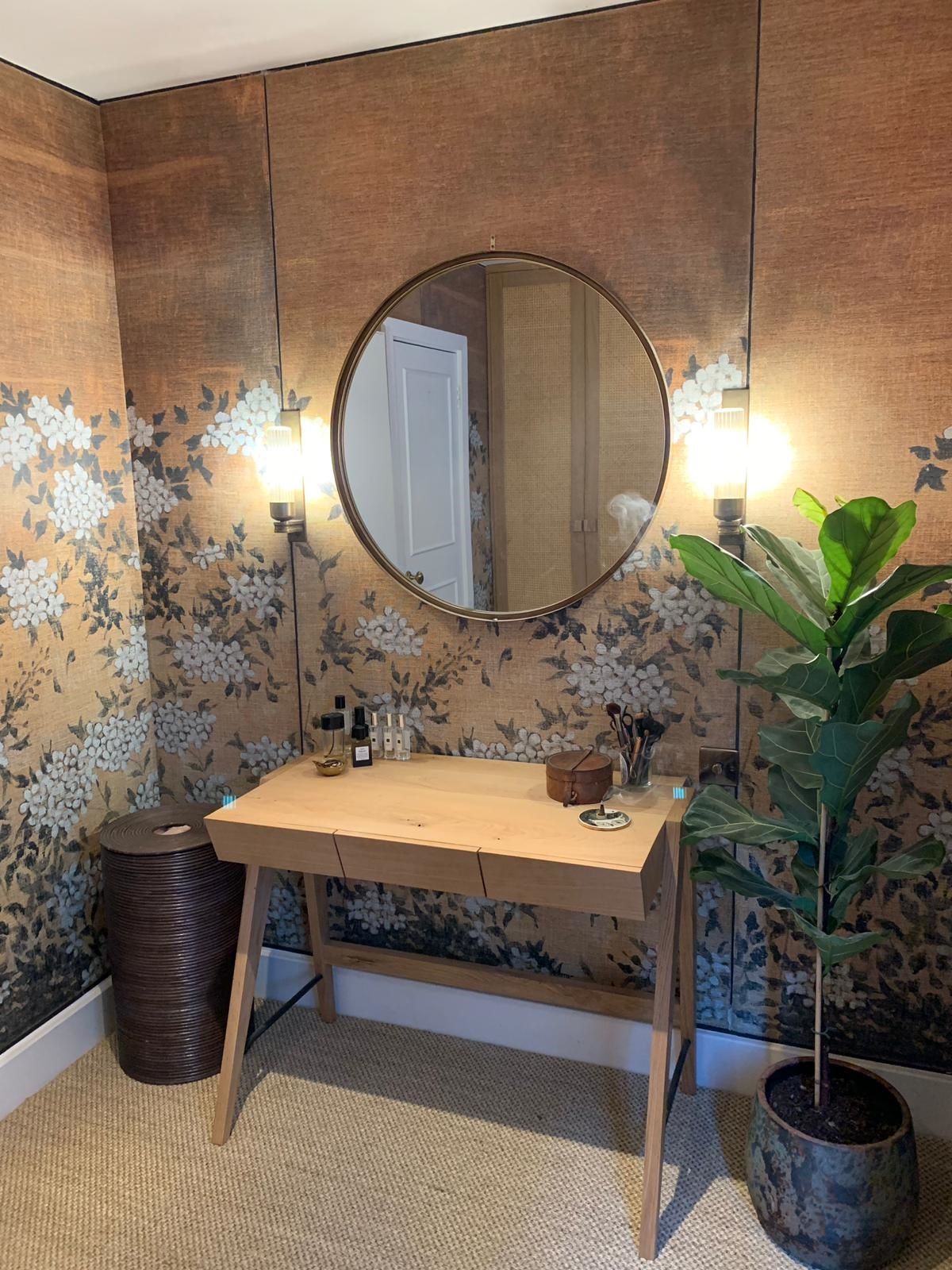 1200x1600 Custom Wall Mural. Chinoiserie Wallpaper. Dressing Room Interior