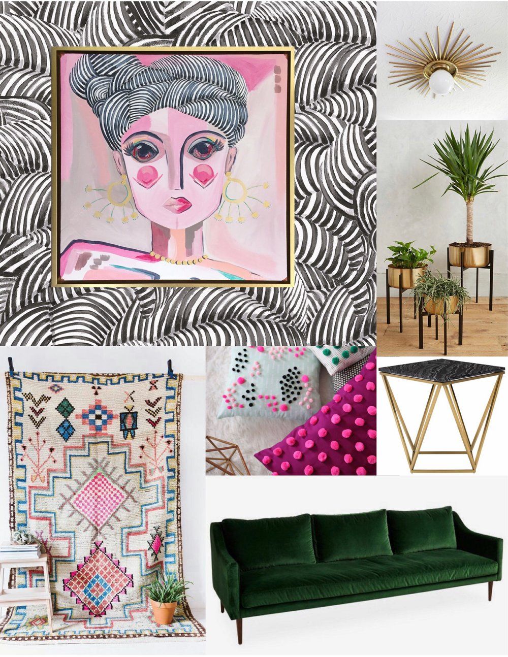 1000x1294 Dressing Room abstract woman art