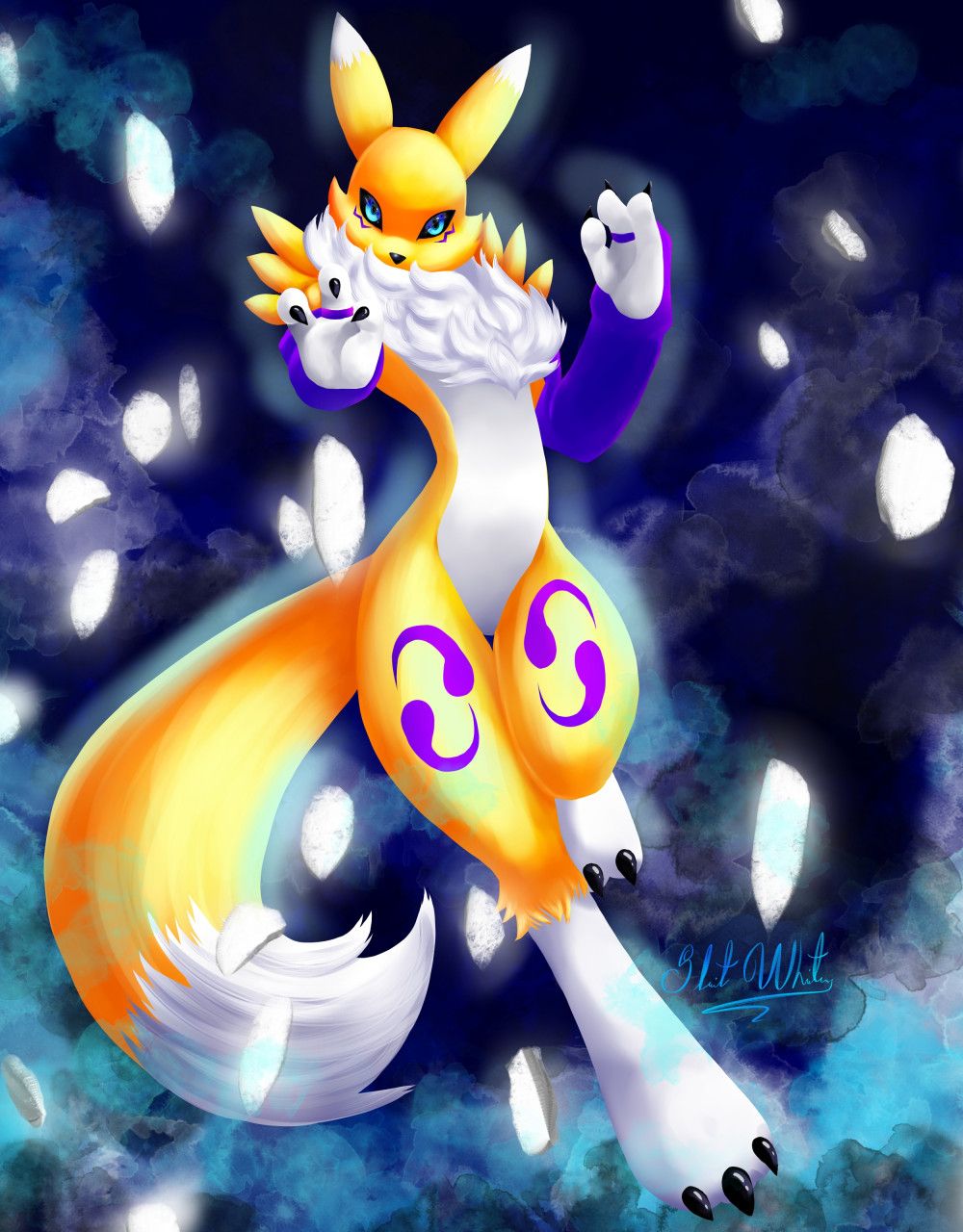 1000x1280 Renamon Fan Art By SleitBlackRain Fur Affinity [dot] Net