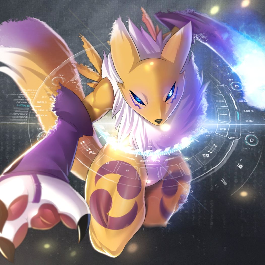 1051x1051 Живые обои Renamon