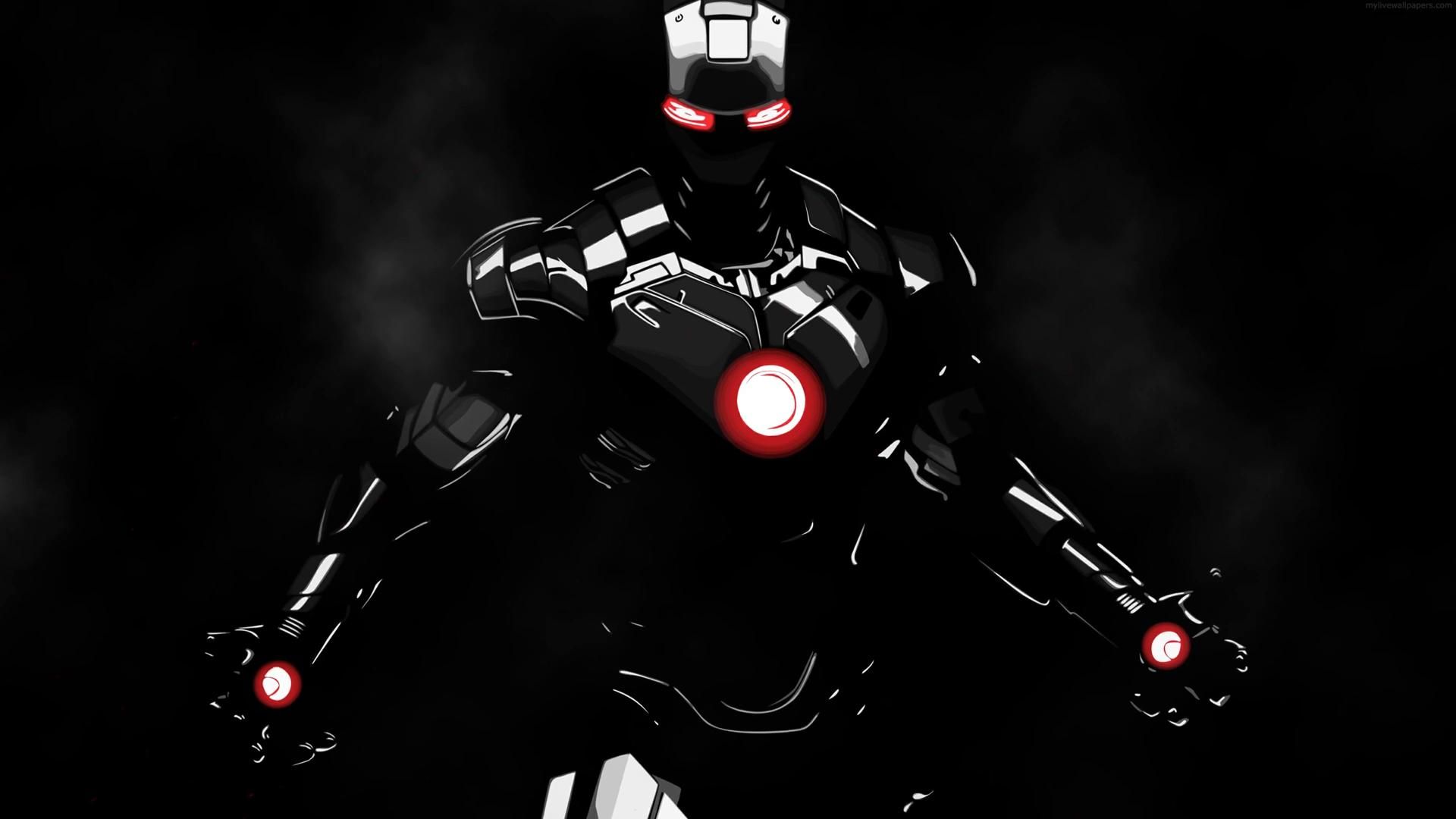 1920x1080 Iron Man: Black Suit Live Wallpaper