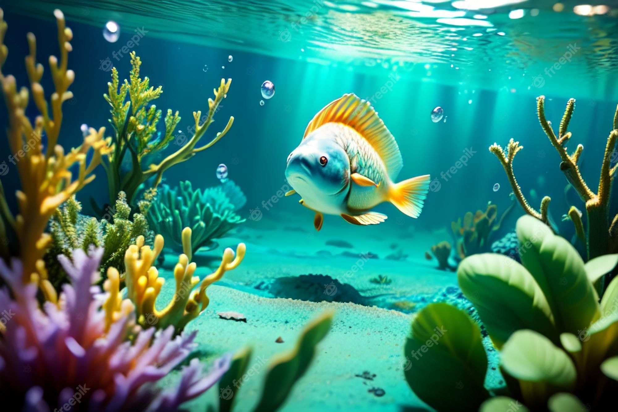 2000x1333 Fish Aquarium Underwater Image