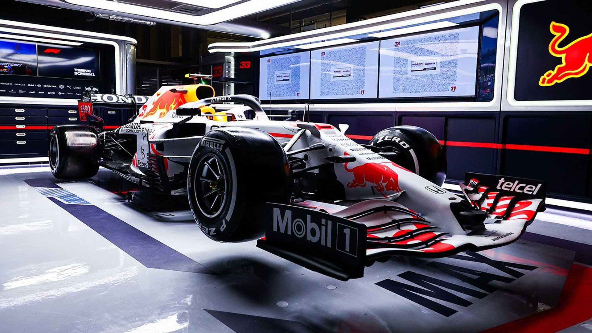 1920x1080 Red Bull F1 2021 White Wallpaper