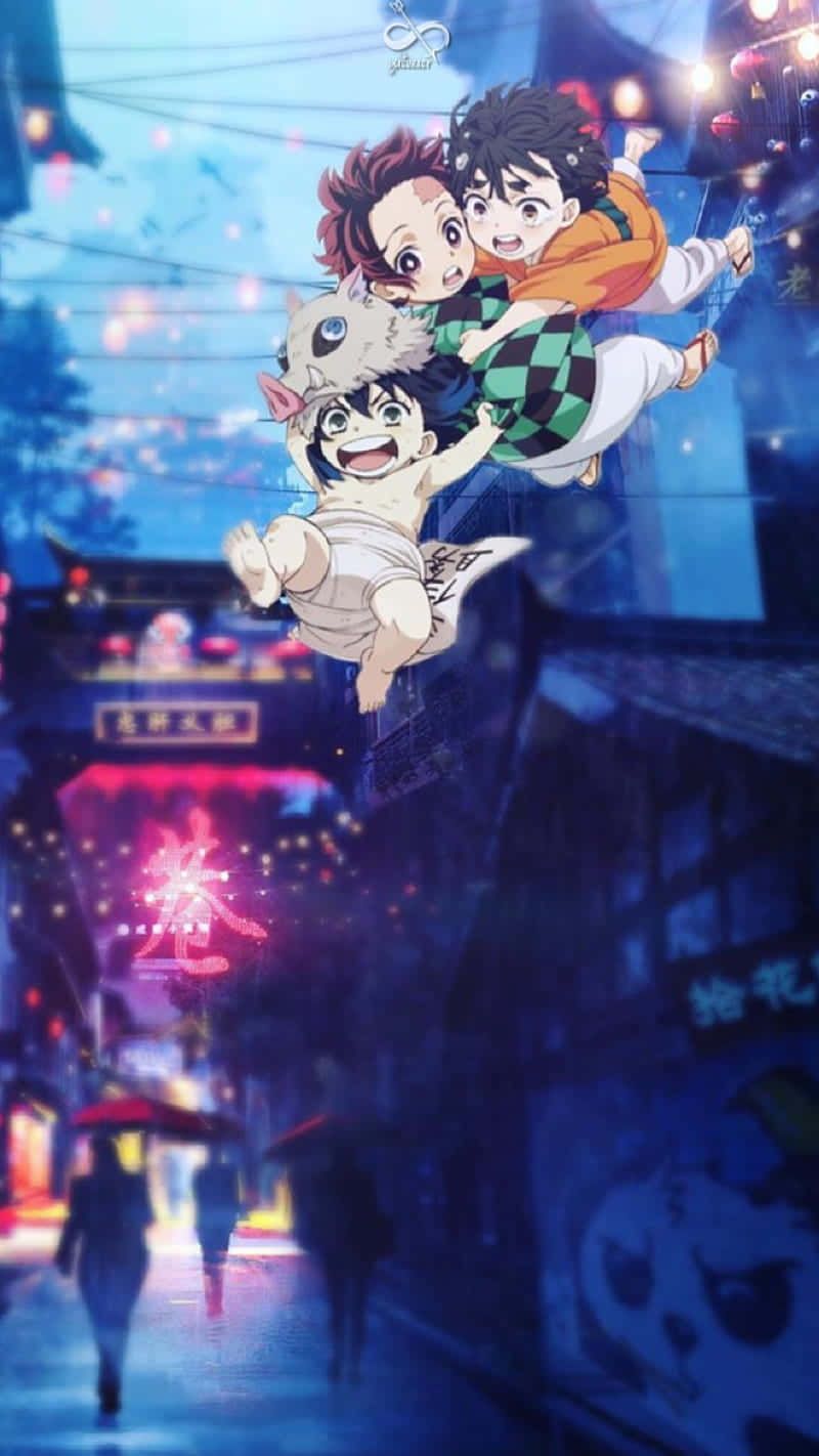 Demon Slayer Trio Wallpapers Top Free Demon Slayer Trio Backgrounds