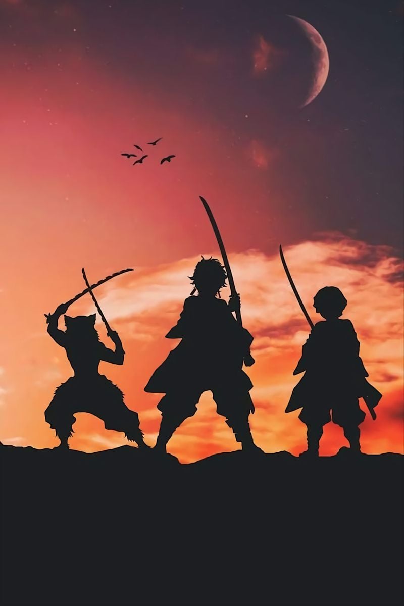 Demon Slayer Trio Wallpapers - Top Free Demon Slayer Trio Backgrounds ...