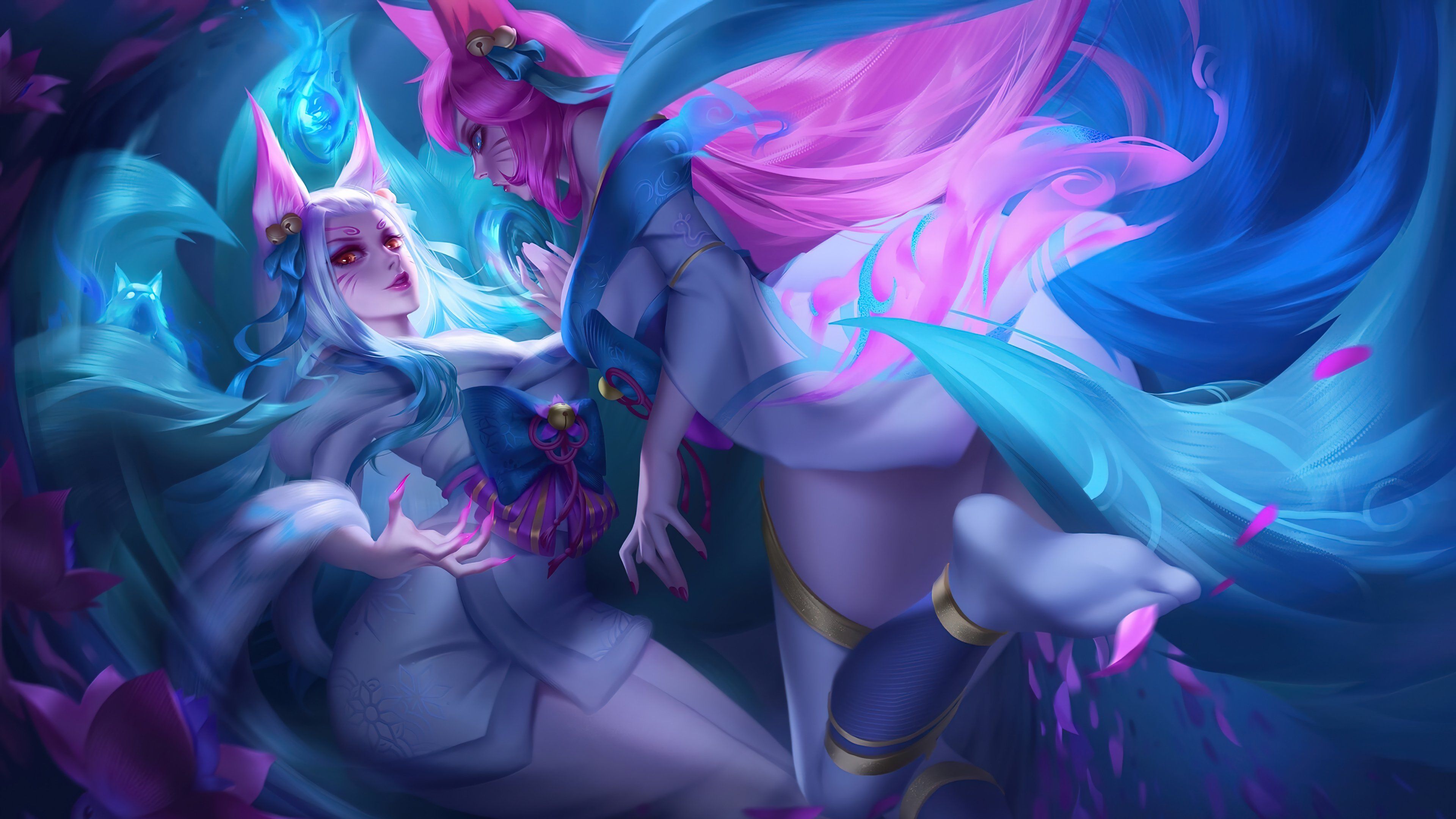 3840x2160 Ahri Spirit Blossom League of Legends Wallpaper 4k Ultra HD