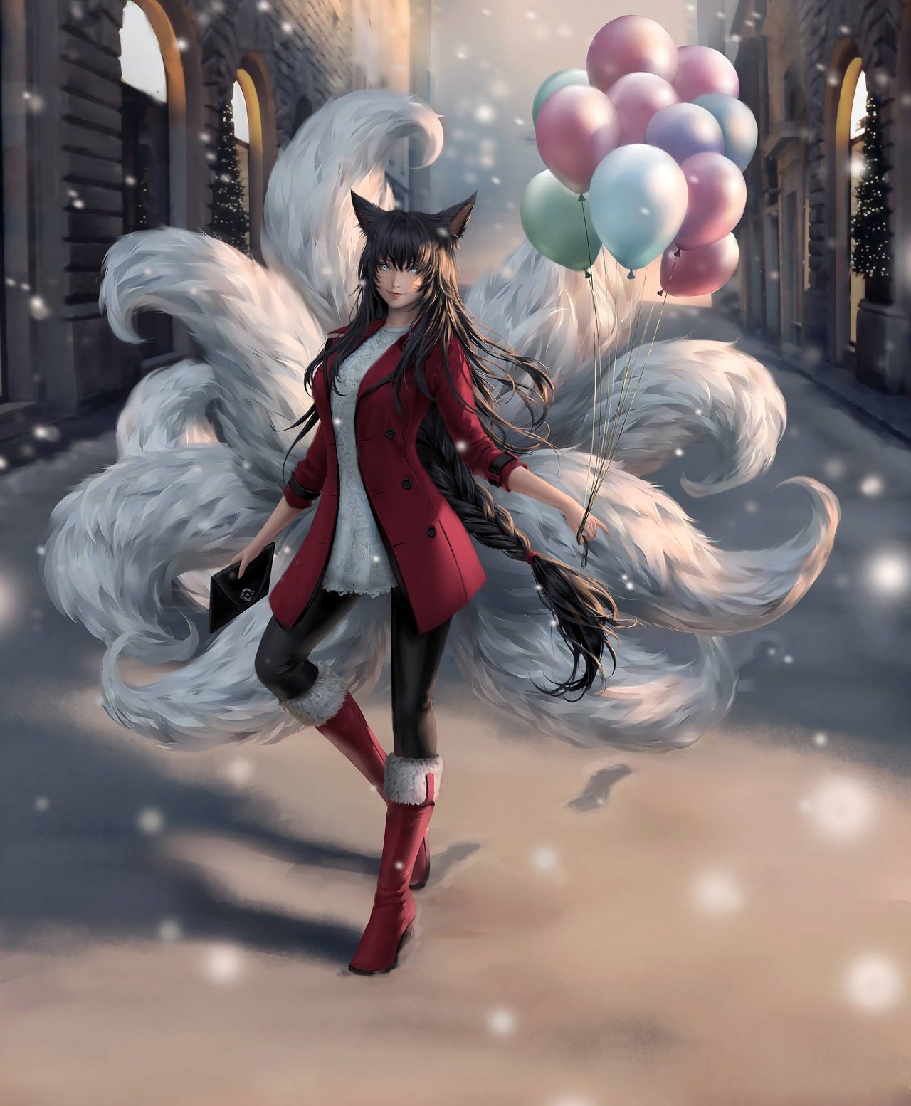 1280x1554 Ahri. Wallpaper & Fan Arts. League Of Legends