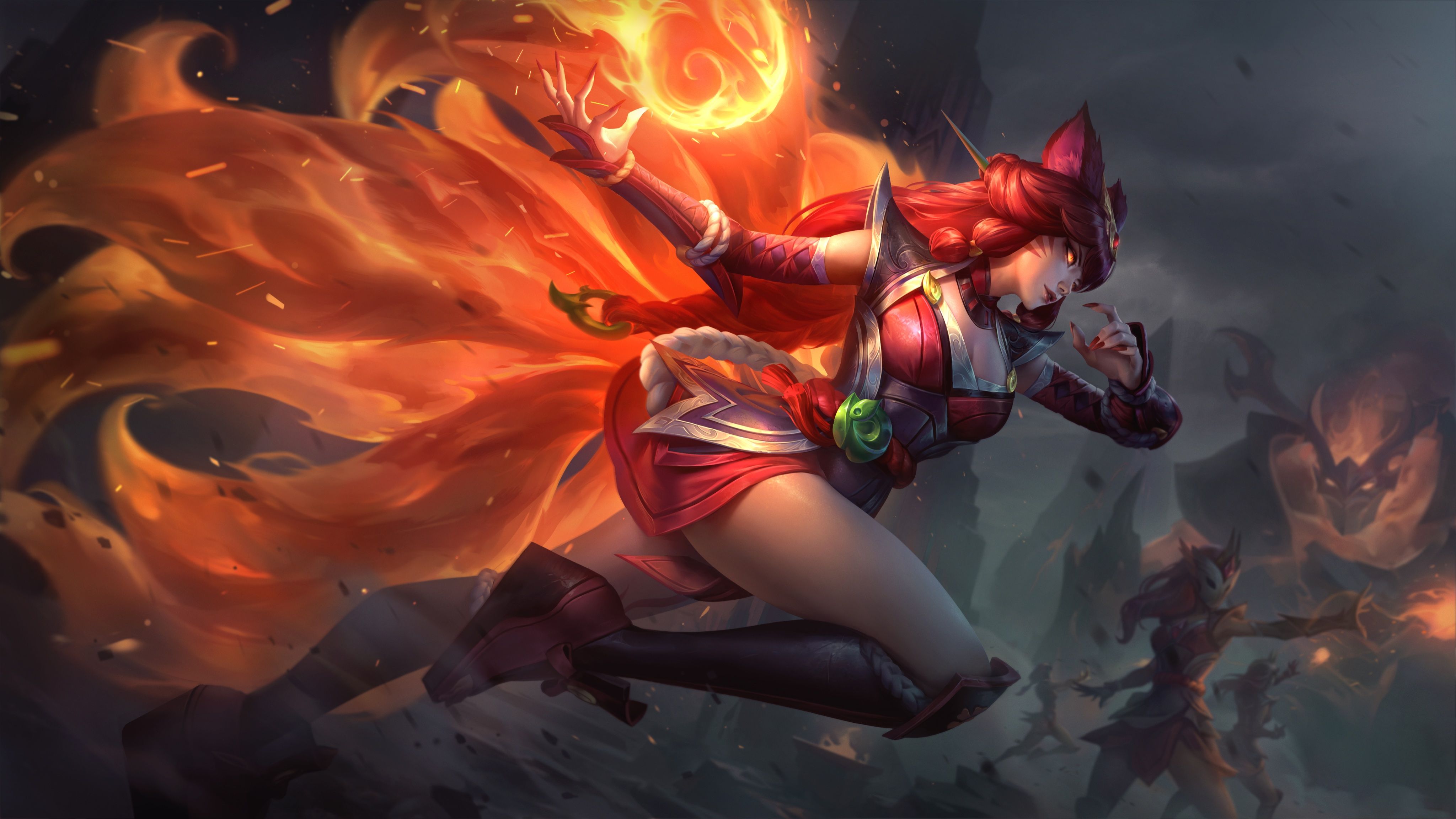 4096x2304 4K Ahri (League Of Legends) Wallpaper and Background Image