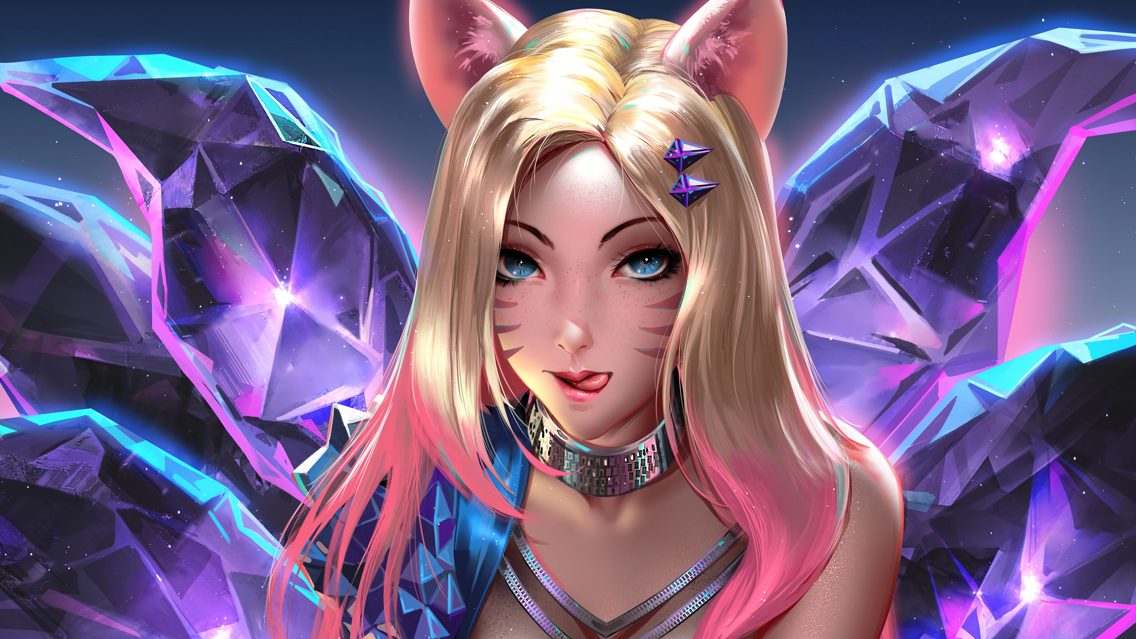 3840x2160 wallpaper, kda, ahri, all out, more, lol, 4k, HD Gallery HD Wallpaper