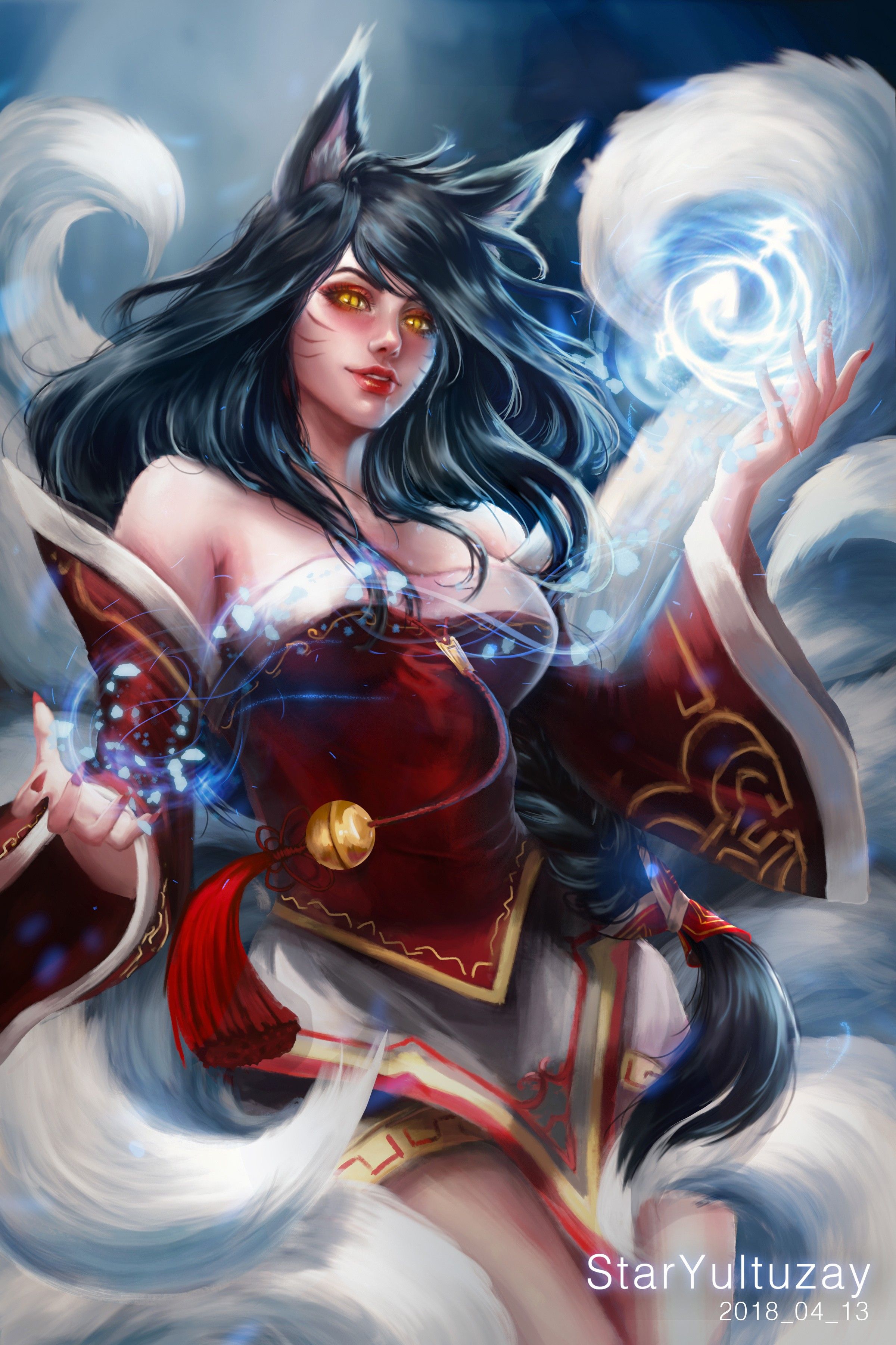 2400x3600 Ahri. Wallpaper & Fan Arts. League Of Legends