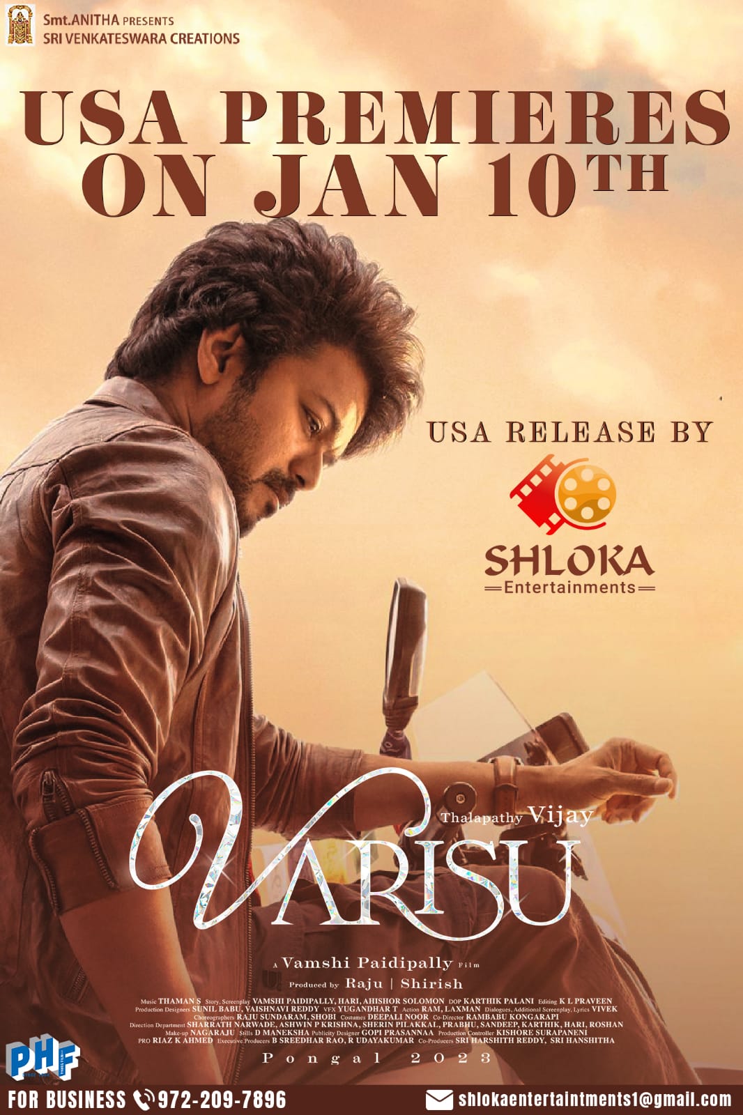 1066x1600 Shloka Entertainments of the day, #ThalapathyVijay, the crowd favourite, is a KING in pulling crowds in huge numbers in to the theatres